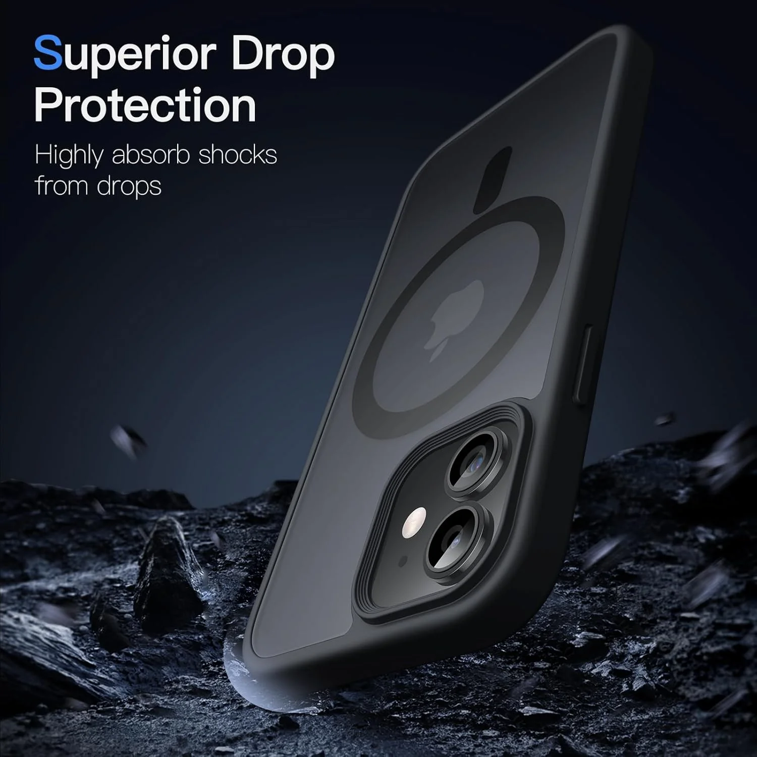 کاور آهنربایی JETech برای آیفون 12 مینی 5.4 اینچی سازگار با MagSafe، پشت مات نیمه شفاف، کاور باریک و ضد ضربه گوشی (مشکی) کاور آهنربایی JETech برای آیفون 12 مینی 5.4 اینچی سازگار با MagSafe، پشت مات نیمه شفاف، کاور باریک و ضد ضربه گوشی (مشکی)