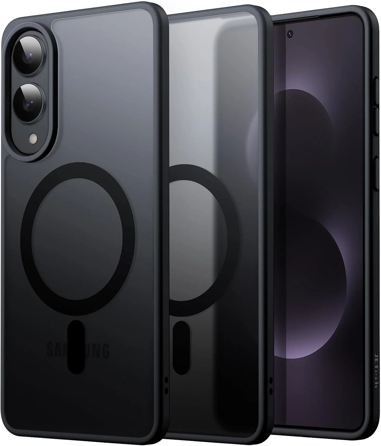 کاور آهنربایی JETech برای گوشی سامسونگ گلکسی S25 Edge، سازگار با MagSafe، پشت مات نیمه شفاف، باریک و مقاوم در برابر ضربه (مشکی) کاور آهنربایی JETech برای گوشی سامسونگ گلکسی S25 Edge، سازگار با MagSafe، پشت مات نیمه شفاف، باریک و مقاوم در برابر ضربه (مشکی)