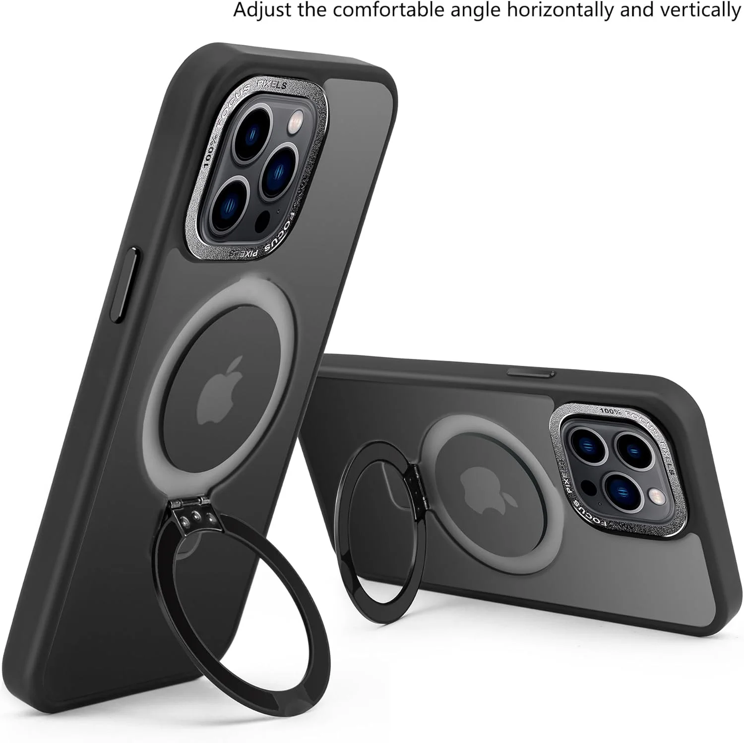 کاور محافظ مغناطیسی سازگار با آیفون 14 پلاس، پشت مات نیمه شفاف، ضد لغزش، ضد ضربه به همراه استند، آبی کاور محافظ مغناطیسی سازگار با آیفون 14 پلاس، پشت مات نیمه شفاف، ضد لغزش، ضد ضربه به همراه استند، آبی