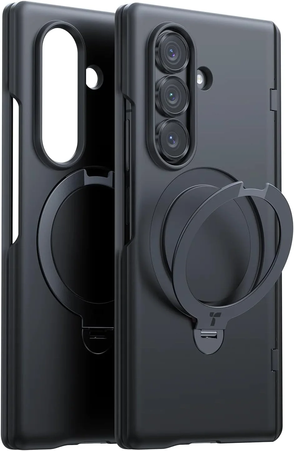 کاور مغناطیسی TORRAS برای گوشی سامسونگ گلکسی زد فولد 7، دارای پایه چرخشی 360 درجه Ostand، سازگار با شارژ مغناطیسی، محافظت ضد ضربه با استاندارد نظامی [دارای محافظ صفحه نمایش] - مشکی