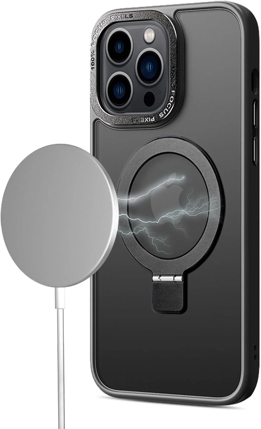 کاور محافظ مغناطیسی سازگار با آیفون 14 پلاس، پشت مات نیمه شفاف، ضد لغزش، ضد ضربه به همراه استند، آبی کاور محافظ مغناطیسی سازگار با آیفون 14 پلاس، پشت مات نیمه شفاف، ضد لغزش، ضد ضربه به همراه استند، آبی