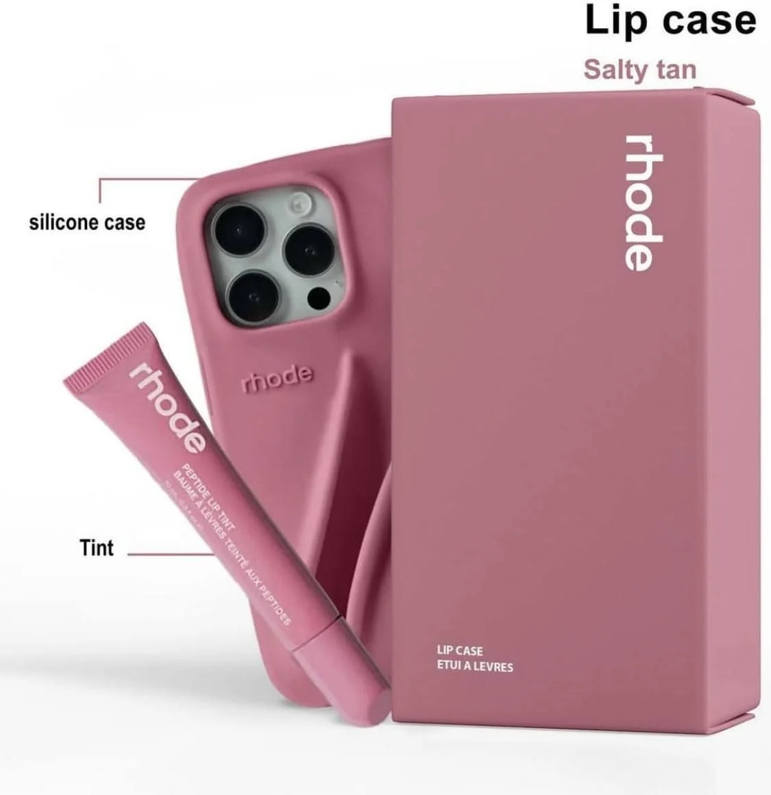 کاور گوشی آیفون 15 پرو مکس به همراه جای بالم لب و کیف سیلیکونی مسافرتی شیک (صورتی روشن) کاور گوشی آیفون 15 پرو مکس به همراه جای بالم لب و کیف سیلیکونی مسافرتی شیک (صورتی روشن)