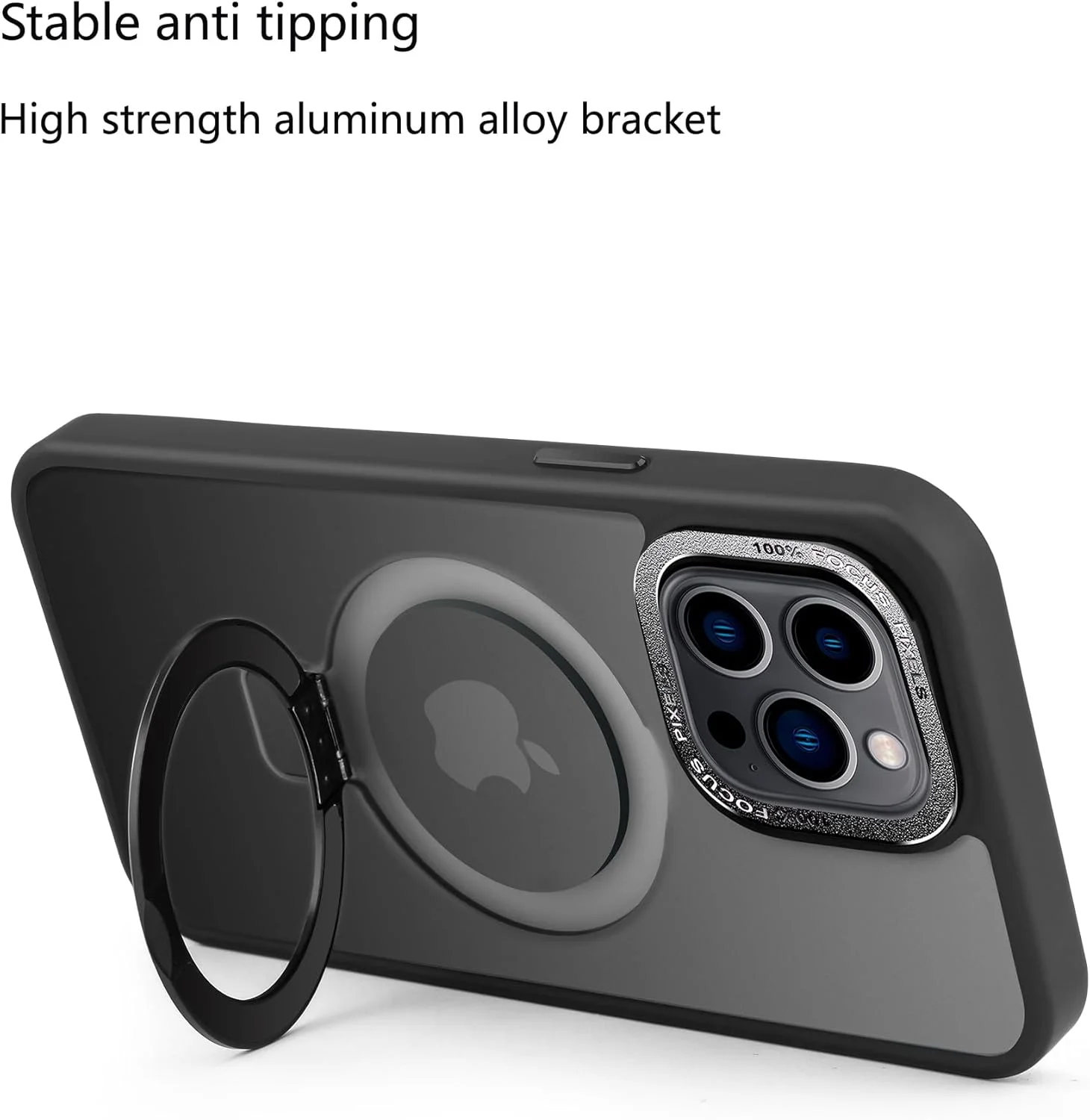 کاور محافظ مغناطیسی سازگار با آیفون 14 پلاس، پشت مات نیمه شفاف، ضد لغزش، ضد ضربه به همراه استند، آبی کاور محافظ مغناطیسی سازگار با آیفون 14 پلاس، پشت مات نیمه شفاف، ضد لغزش، ضد ضربه به همراه استند، آبی