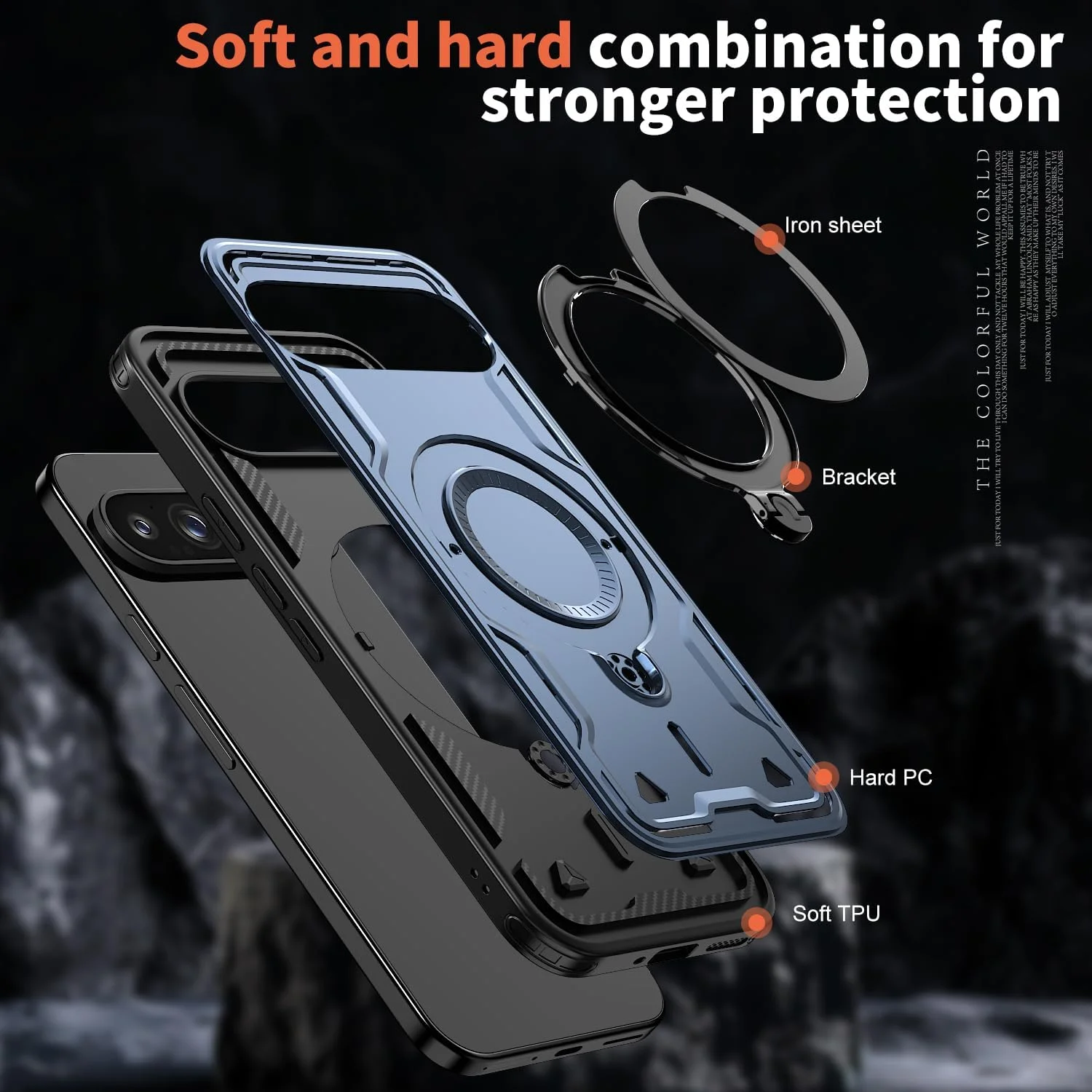 قاب محافظ پان ایکس کیس برای گوگل پیکسل 10/10 پرو - کاور ارتشی ضد ضربه با حلقه فلزی 360 درجه و پایه، سازگار با Pixelsnap و Magsafe (آبی) قاب محافظ پان ایکس کیس برای گوگل پیکسل 10/10 پرو - کاور ارتشی ضد ضربه با حلقه فلزی 360 درجه و پایه، سازگار با Pixelsnap و Magsafe (آبی)