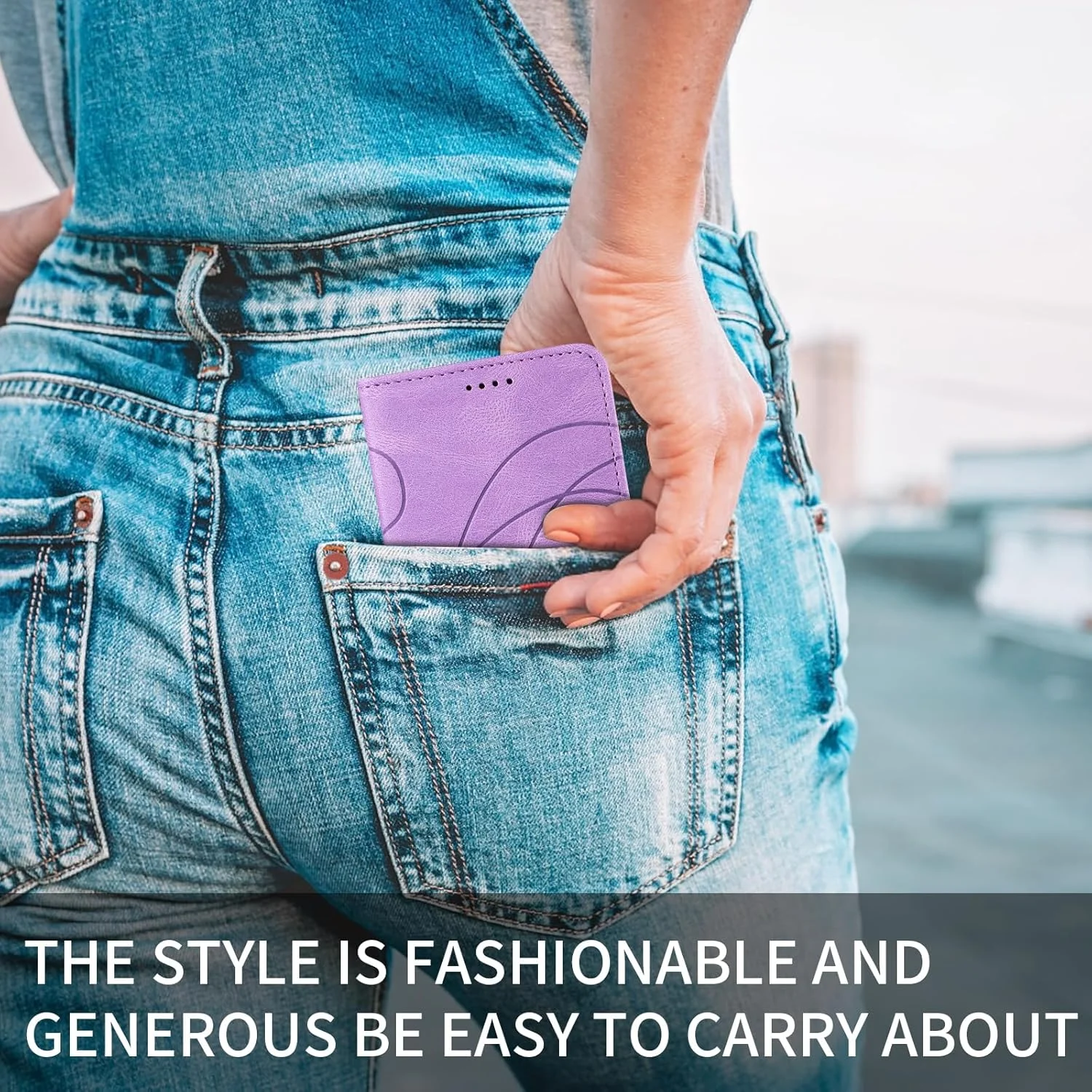 کیف پول تاشو سازگار با گوشی گوگل پیکسل 8، [دارای 3 جای کارت + 1 کیف پول] کیف کتابی با روکش مغناطیسی چرمی PU، قاب گوشی برای گوگل پیکسل 8، بنفش