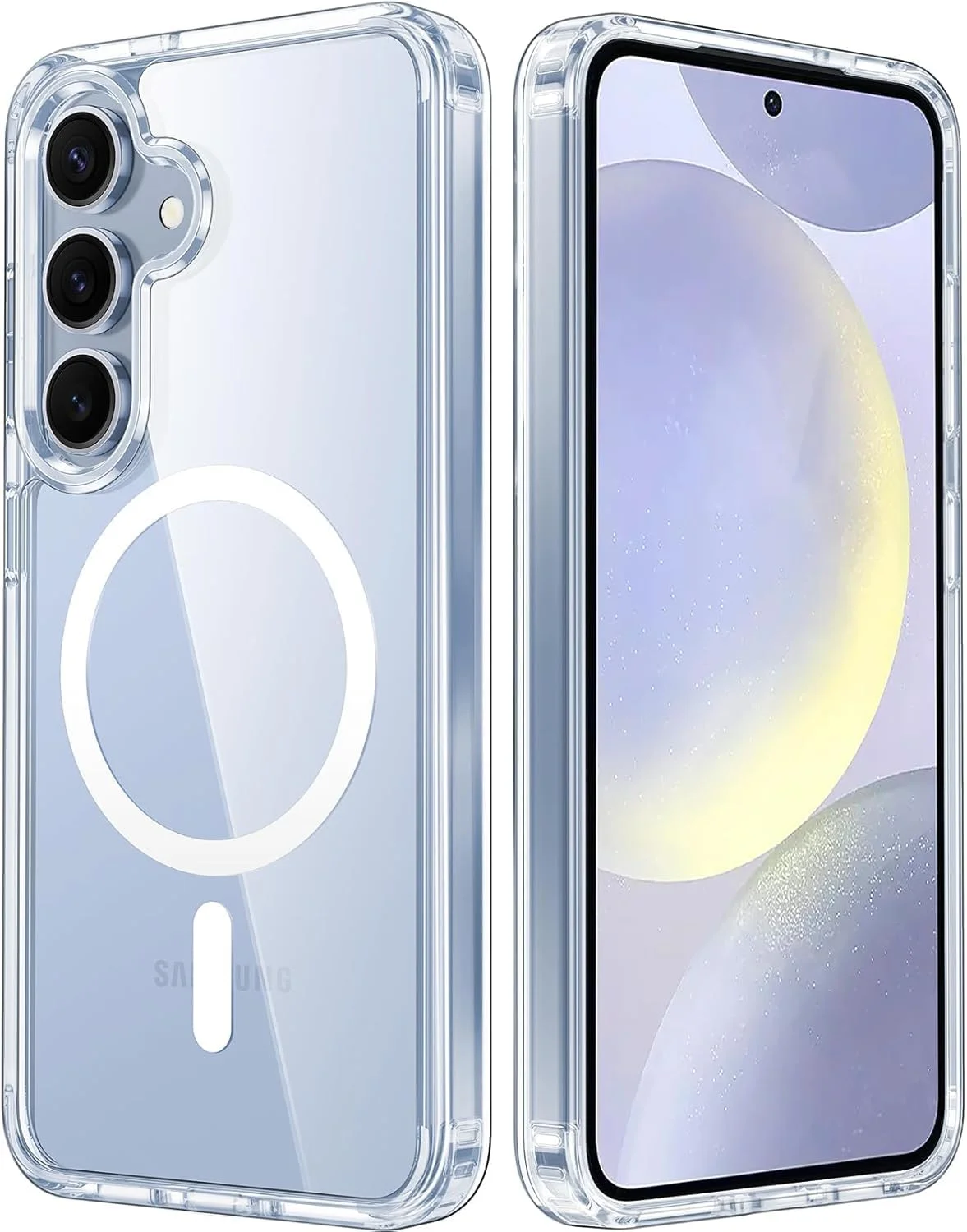 کاور محافظ شفاف هیبریدی مغناطیسی مناسب برای سامسونگ گلکسی S25، سازگار با MagSafe، PC با تکنولوژی هیبریدی TPU (سامسونگ گلکسی S25) کاور محافظ شفاف هیبریدی مغناطیسی مناسب برای سامسونگ گلکسی S25، سازگار با MagSafe، PC با تکنولوژی هیبریدی TPU (سامسونگ گلکسی S25)