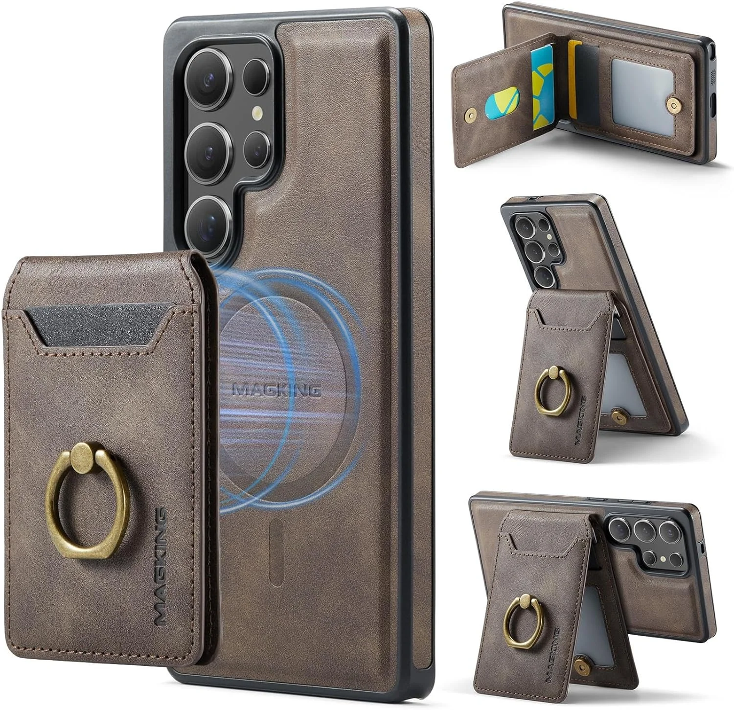 کیف پول جداشدنی مگ سیف K1 با RFID و جنس چرم مغناطیسی مناسب گوشی سامسونگ گلکسی S25 Ultra 5G (قهوه ای) کیف پول جداشدنی مگ سیف K1 با RFID و جنس چرم مغناطیسی مناسب گوشی سامسونگ گلکسی S25 Ultra 5G (قهوه ای)