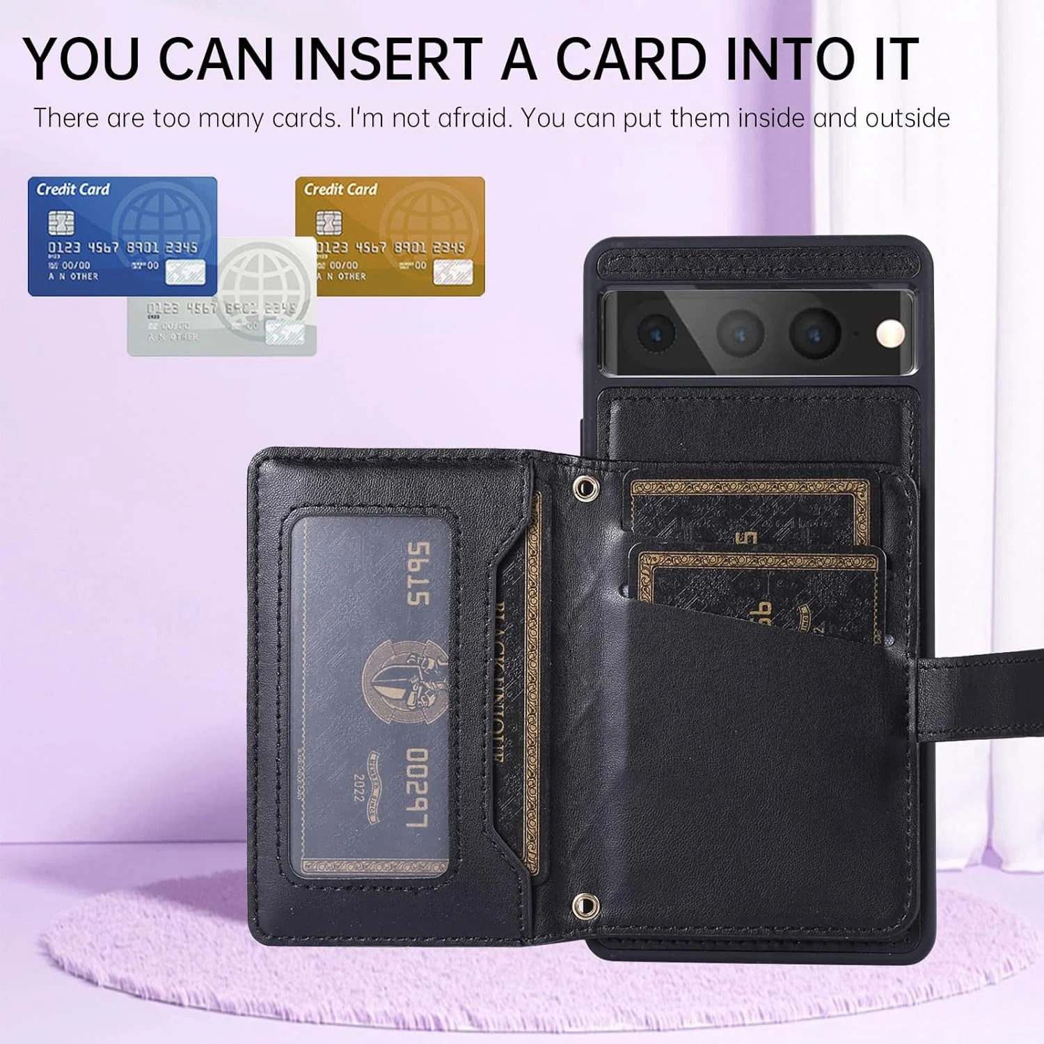 کاور کیف پول گوشی موبایل گوگل پیکسل 7 پرو 5G با بند دوشی و جای کارت اعتباری چرمی، کیف پول تاشو، لوازم جانبی موبایل پیکسل 7 پرو پیکسل 7 ایکس ال سون 7 پرو 6.7 دخترانه پسرانه مشکی کاور کیف پول گوشی موبایل گوگل پیکسل 7 پرو 5G با بند دوشی و جای کارت اعتباری چرمی، کیف پول تاشو، لوازم جانبی موبایل پیکسل 7 پرو پیکسل 7 ایکس ال سون 7 پرو 6.7 دخترانه پسرانه مشکی