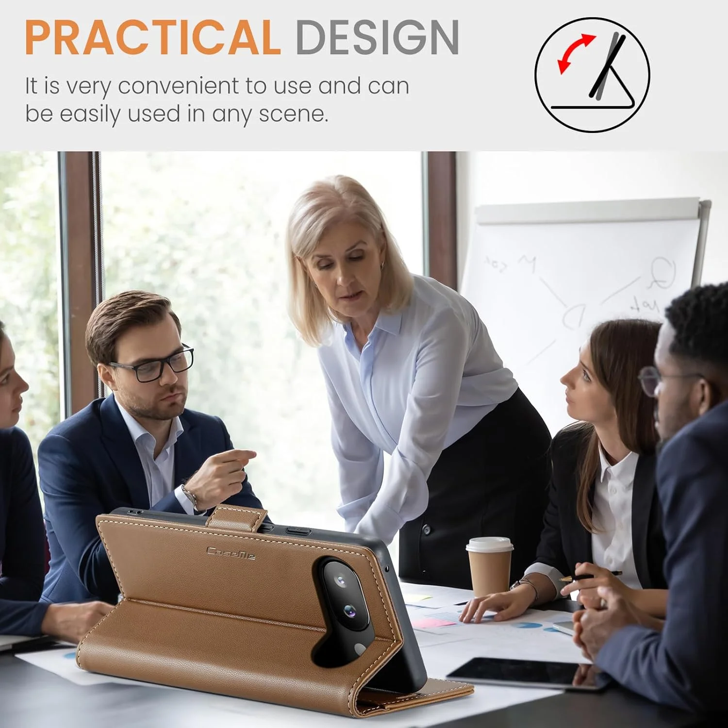 کیف چرمی محافظ گوشی گوگل پیکسل 9A، کیف پول چرمی PU با محافظت RFID، دارای استند مغناطیسی و ضد ضربه، رنگ قهوه ای کیف چرمی محافظ گوشی گوگل پیکسل 9A، کیف پول چرمی PU با محافظت RFID، دارای استند مغناطیسی و ضد ضربه، رنگ قهوه ای