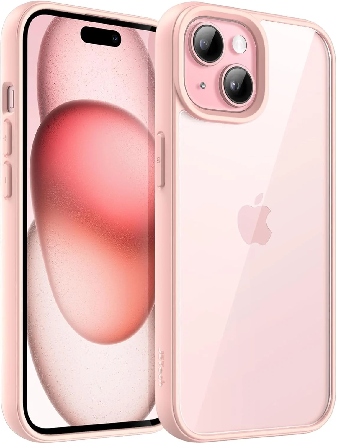 کاور محافظ گوشی JETech مناسب برای آیفون 15 پلاس 6.7 اینچی، کاور ضربه گیر گوشی، فریم TPU مات رنگ ثابت، پشت شفاف ضد خش (صورتی) کاور محافظ گوشی JETech مناسب برای آیفون 15 پلاس 6.7 اینچی، کاور ضربه گیر گوشی، فریم TPU مات رنگ ثابت، پشت شفاف ضد خش (صورتی)