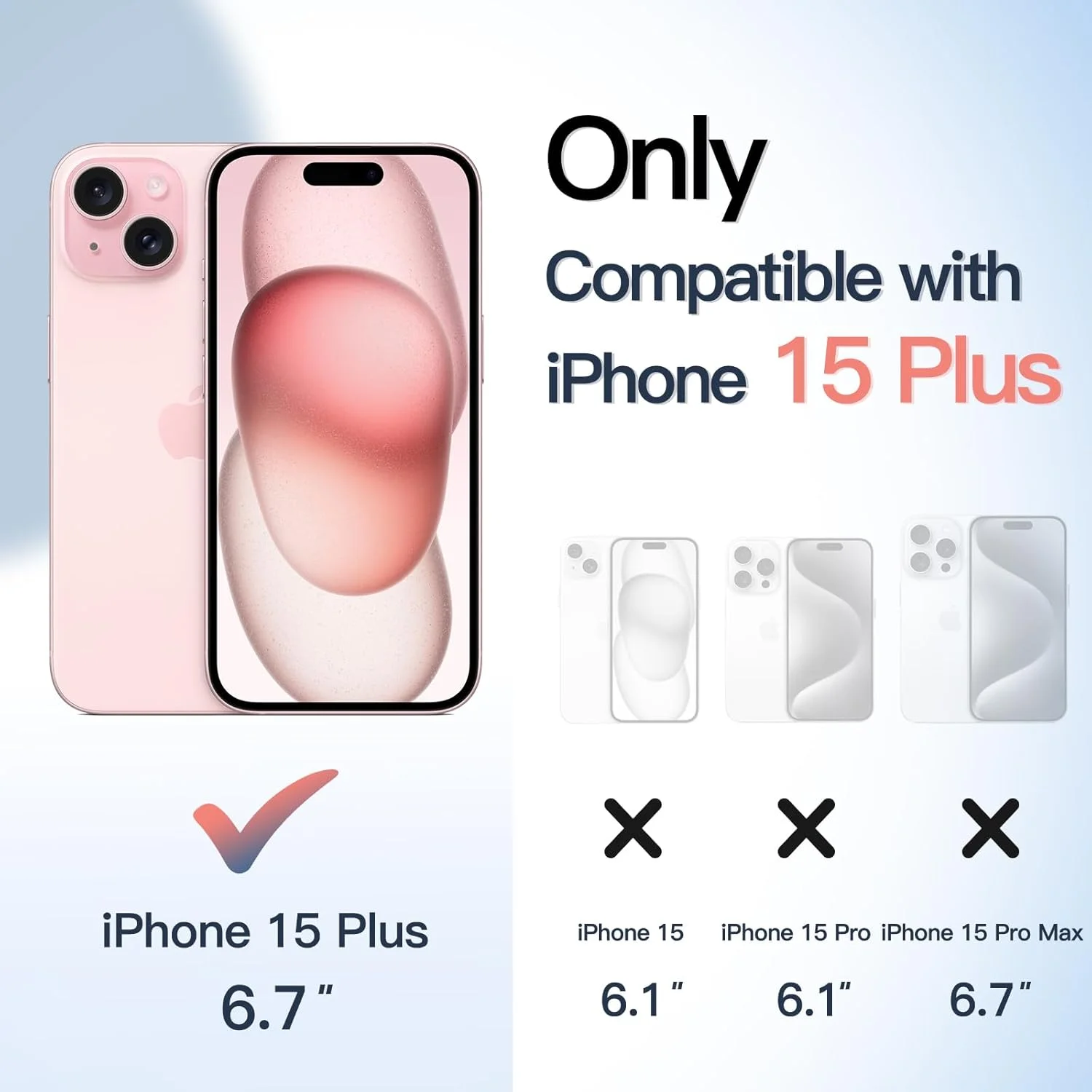 کاور محافظ گوشی JETech مناسب برای آیفون 15 پلاس 6.7 اینچی، کاور ضربه گیر گوشی، فریم TPU مات رنگ ثابت، پشت شفاف ضد خش (صورتی) کاور محافظ گوشی JETech مناسب برای آیفون 15 پلاس 6.7 اینچی، کاور ضربه گیر گوشی، فریم TPU مات رنگ ثابت، پشت شفاف ضد خش (صورتی)