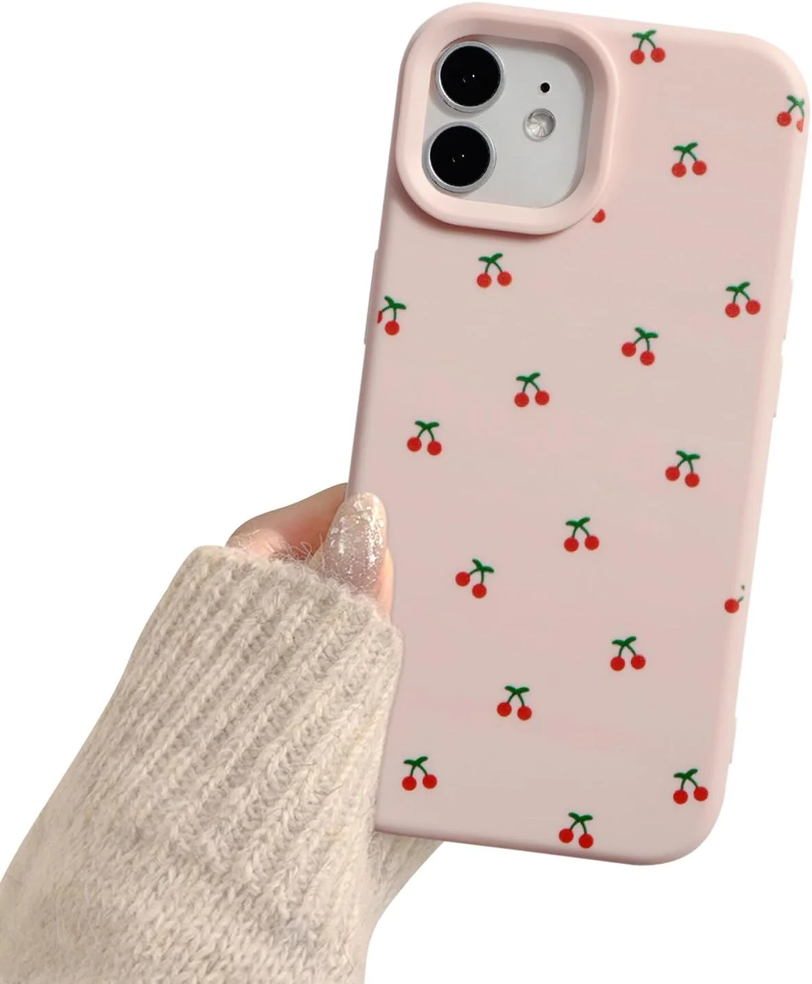 قاب گوشی آیفون 12/12 پرو، طرح گیلاس بامزه، قاب TPU نرم و باریک با محافظت برجسته برای دوربین، قاب گوشی زیبا برای دختران و بانوان - صورتی قاب گوشی آیفون 12/12 پرو، طرح گیلاس بامزه، قاب TPU نرم و باریک با محافظت برجسته برای دوربین، قاب گوشی زیبا برای دختران و بانوان - صورتی