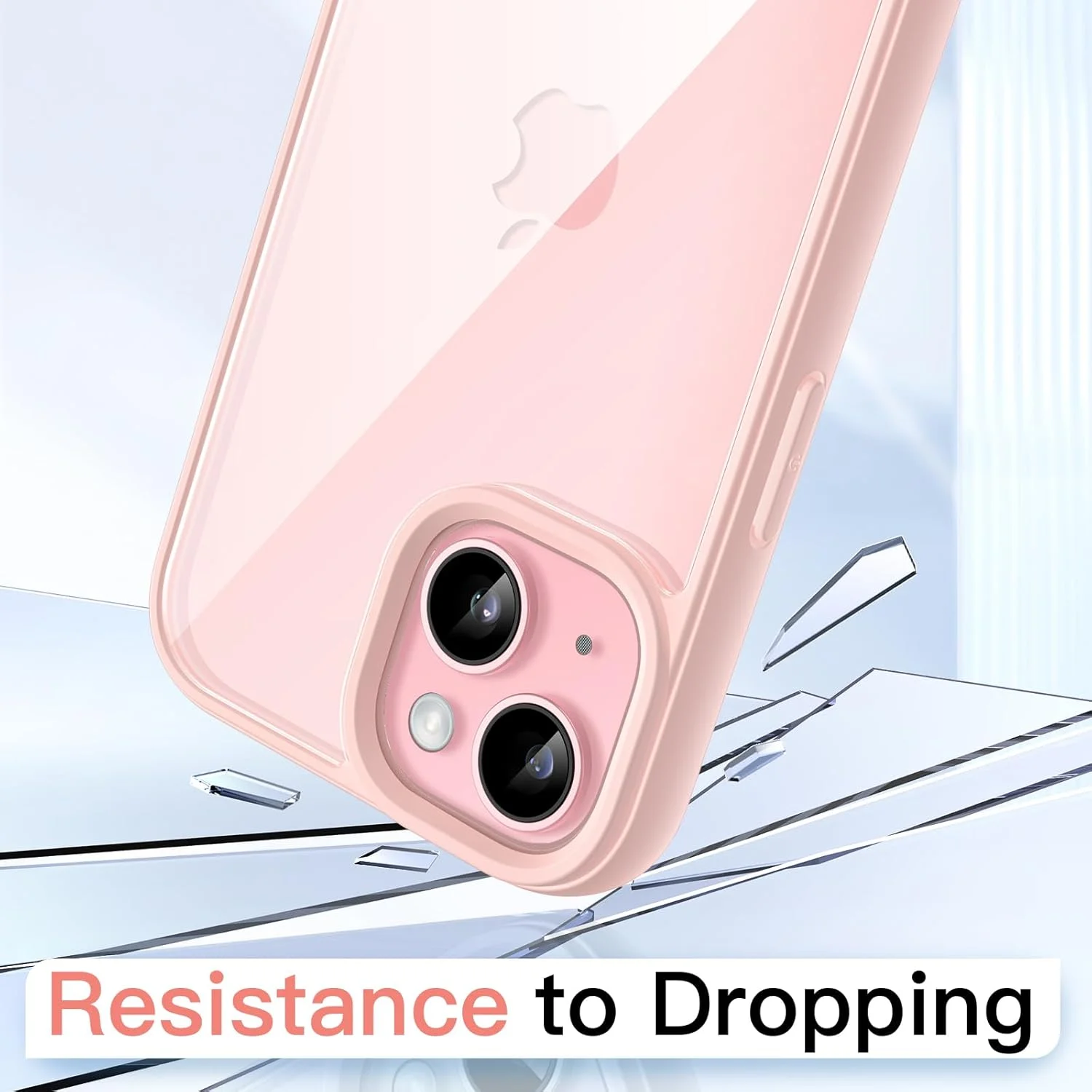 کاور محافظ گوشی JETech مناسب برای آیفون 15 پلاس 6.7 اینچی، کاور ضربه گیر گوشی، فریم TPU مات رنگ ثابت، پشت شفاف ضد خش (صورتی) کاور محافظ گوشی JETech مناسب برای آیفون 15 پلاس 6.7 اینچی، کاور ضربه گیر گوشی، فریم TPU مات رنگ ثابت، پشت شفاف ضد خش (صورتی)