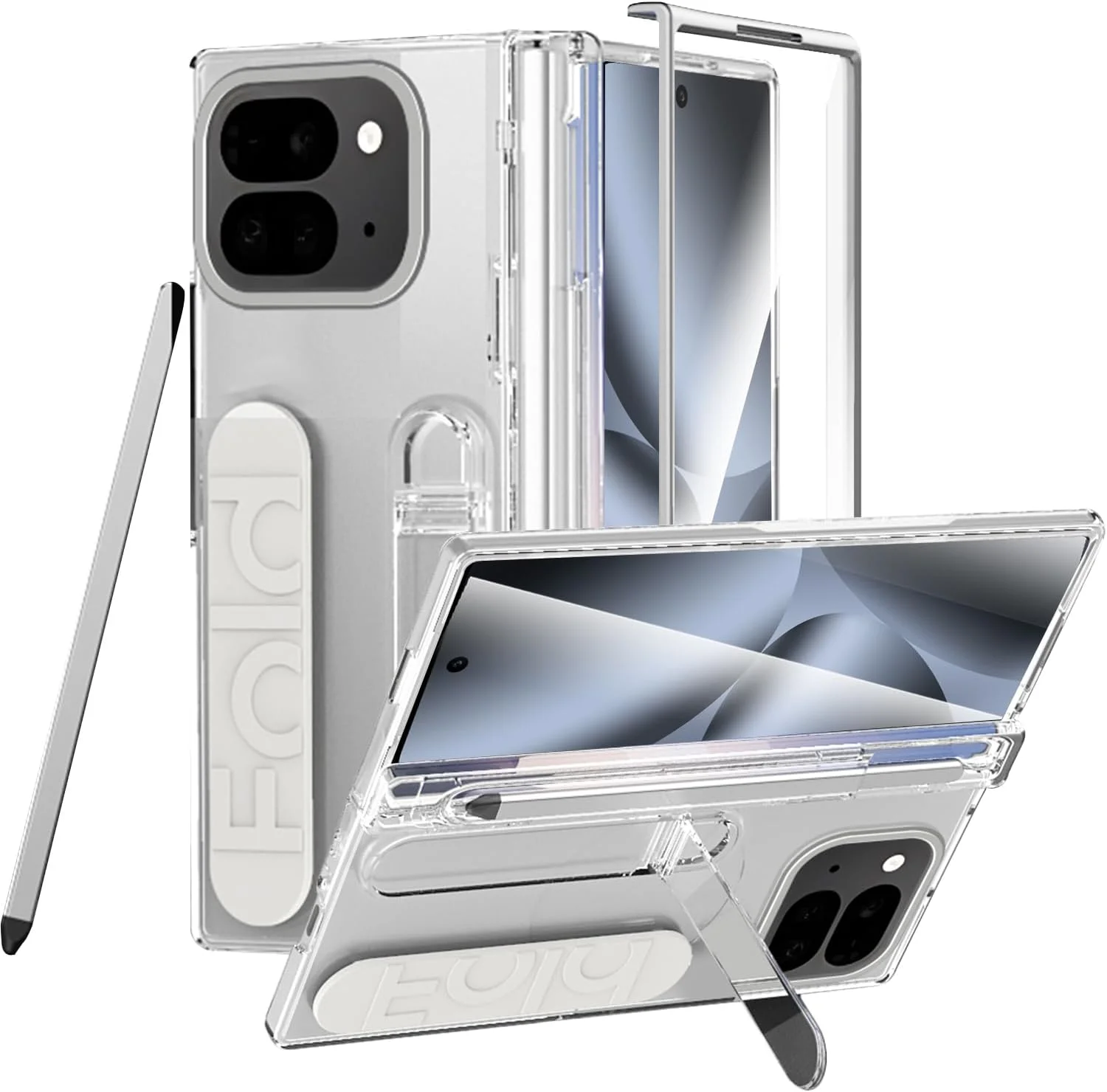 کاور نینکی برای گوگل پیکسل 10 پرو فولد با قلم و جای قلم، کاور شیک پیکسل 10 پرو فولد با استند، محافظ صفحه نمایش و بند، ضد ضربه، کاور PC خوشدست، شفاف کاور نینکی برای گوگل پیکسل 10 پرو فولد با قلم و جای قلم، کاور شیک پیکسل 10 پرو فولد با استند، محافظ صفحه نمایش و بند، ضد ضربه، کاور PC خوشدست، شفاف