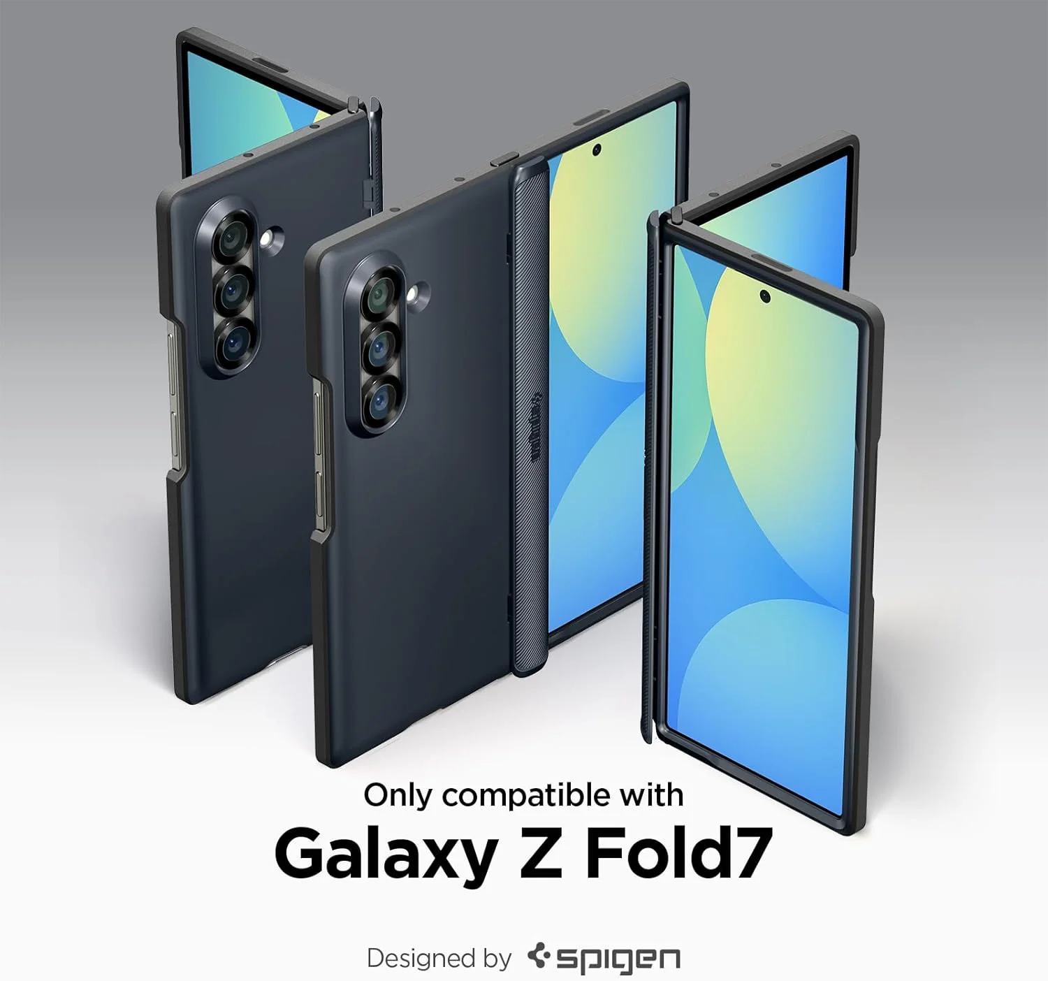 کاور محافظ گوشی سامسونگ گلکسی زد فولد 7 مدل Slim Armor Pro MagFit برند Spigen (سال 2025) با پوشش لولا - رنگ خاکستری متالیک کاور محافظ گوشی سامسونگ گلکسی زد فولد 7 مدل Slim Armor Pro MagFit برند Spigen (سال 2025) با پوشش لولا - رنگ خاکستری متالیک