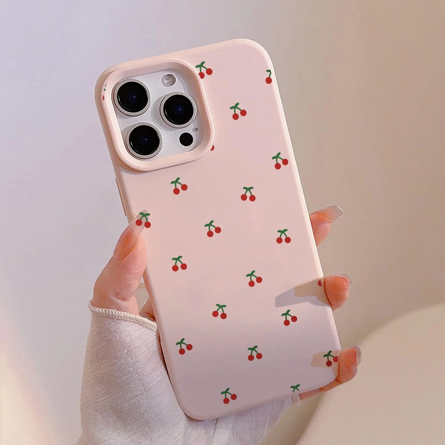 قاب گوشی آیفون 12/12 پرو، طرح گیلاس بامزه، قاب TPU نرم و باریک با محافظت برجسته برای دوربین، قاب گوشی زیبا برای دختران و بانوان - صورتی قاب گوشی آیفون 12/12 پرو، طرح گیلاس بامزه، قاب TPU نرم و باریک با محافظت برجسته برای دوربین، قاب گوشی زیبا برای دختران و بانوان - صورتی