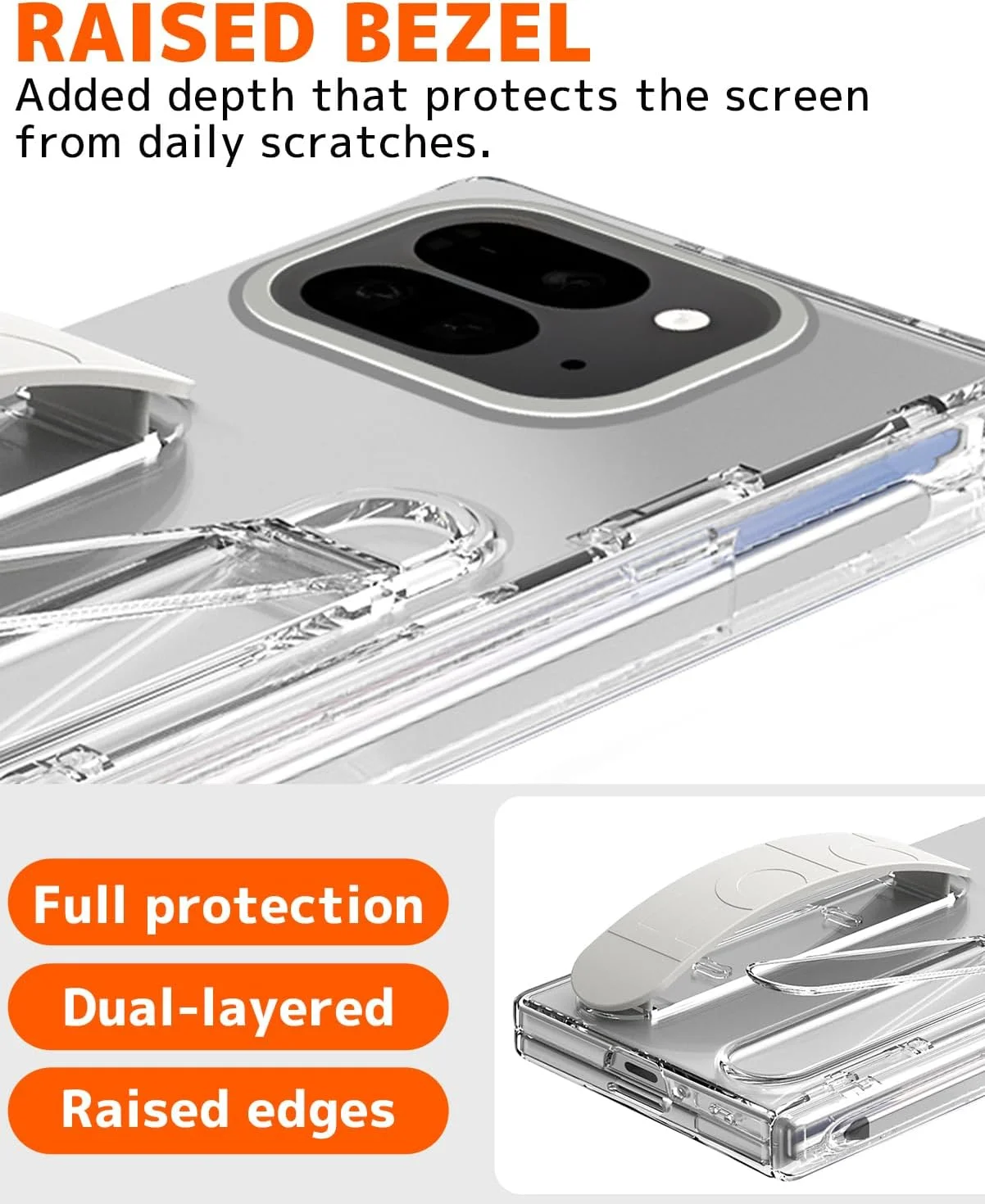 کاور نینکی برای گوگل پیکسل 10 پرو فولد با قلم و جای قلم، کاور شیک پیکسل 10 پرو فولد با استند، محافظ صفحه نمایش و بند، ضد ضربه، کاور PC خوشدست، شفاف کاور نینکی برای گوگل پیکسل 10 پرو فولد با قلم و جای قلم، کاور شیک پیکسل 10 پرو فولد با استند، محافظ صفحه نمایش و بند، ضد ضربه، کاور PC خوشدست، شفاف