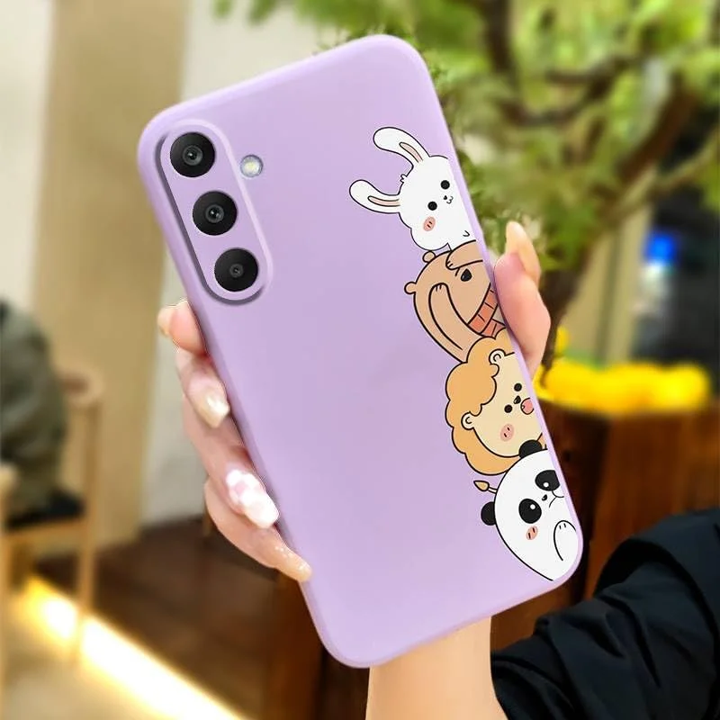 قاب گوشی برای سامسونگ گلکسی A16 5G/SM-166P/E، محافظ لنز دوربین، ضد ضربه، با طرح گربه، رنگ ثابت، با پوشش سیلیکونی قاب گوشی برای سامسونگ گلکسی A16 5G/SM-166P/E، محافظ لنز دوربین، ضد ضربه، با طرح گربه، رنگ ثابت، با پوشش سیلیکونی