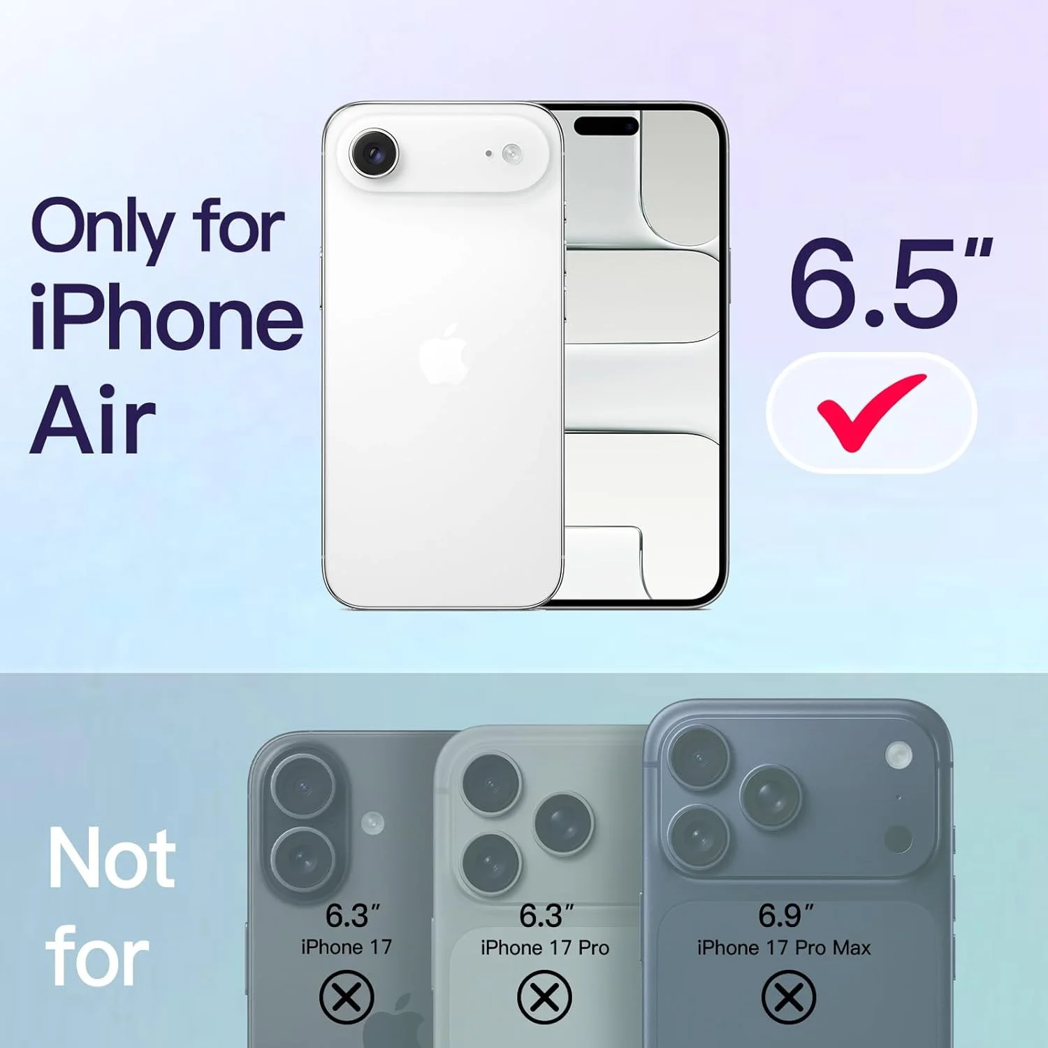 کاور محافظ باریک مغناطیسی JETech مناسب آیفون 17 Air سازگار با MagSafe، محافظت کامل لنز دوربین، کاور محافظ گوشی فوق العاده نازک، سبک و شفاف با طراحی مینیمالیستی، صفحه نمایش 6.5 اینچی (شفاف) کاور محافظ باریک مغناطیسی JETech مناسب آیفون 17 Air سازگار با MagSafe، محافظت کامل لنز دوربین، کاور محافظ گوشی فوق العاده نازک، سبک و شفاف با طراحی مینیمالیستی، صفحه نمایش 6.5 اینچی (شفاف)