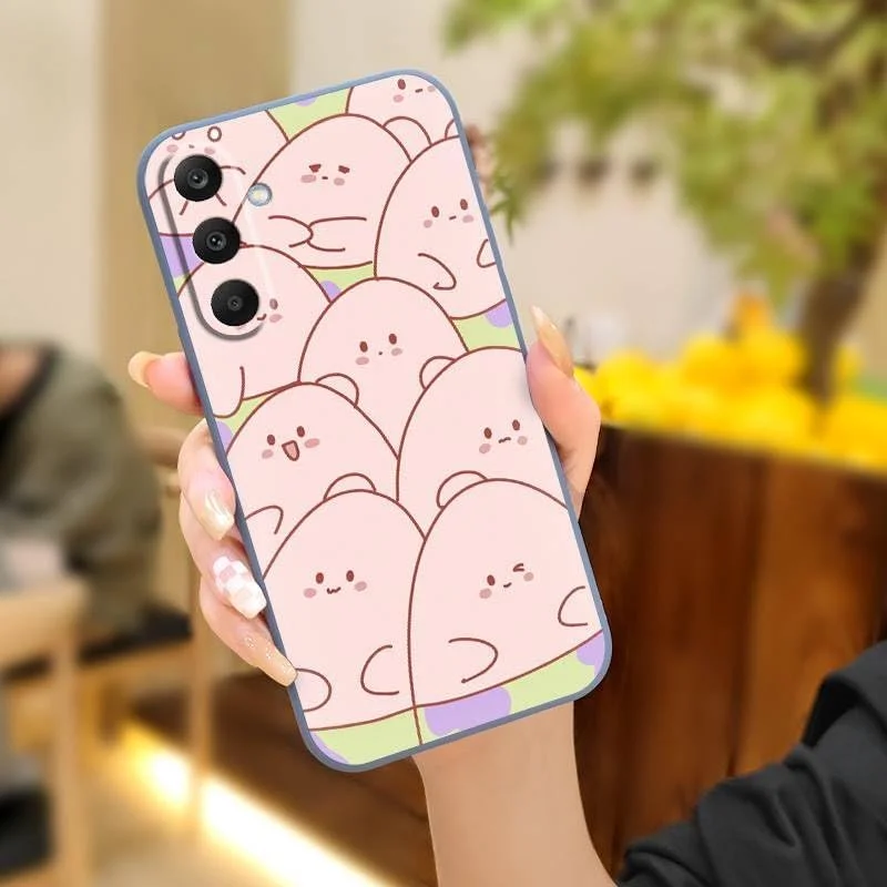 قاب گوشی برای سامسونگ گلکسی A16 5G/SM-166P/E، محافظ لنز دوربین، ضد ضربه، با طرح گربه، رنگ ثابت، با پوشش سیلیکونی قاب گوشی برای سامسونگ گلکسی A16 5G/SM-166P/E، محافظ لنز دوربین، ضد ضربه، با طرح گربه، رنگ ثابت، با پوشش سیلیکونی