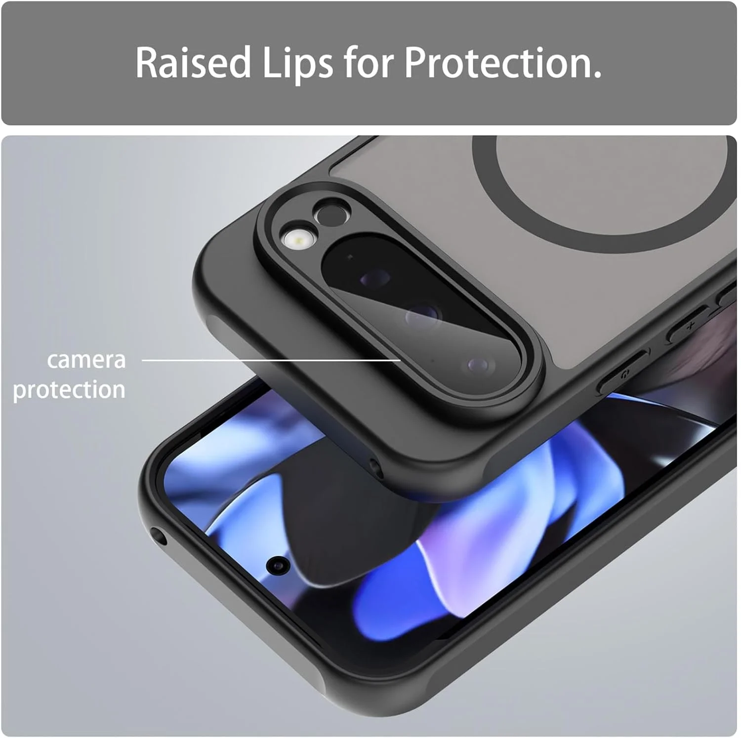 کاور مشکی رنگ Iling مناسب برای گوشی گوگل پیکسل 10 / گوگل پیکسل 10 پرو، سازگار با شارژ مغناطیسی، بسیار نازک، مات و نیمه شفاف، با بامپر سیلیکونی و TPU مقاوم در برابر ضربه کاور مشکی رنگ Iling مناسب برای گوشی گوگل پیکسل 10 / گوگل پیکسل 10 پرو، سازگار با شارژ مغناطیسی، بسیار نازک، مات و نیمه شفاف، با بامپر سیلیکونی و TPU مقاوم در برابر ضربه