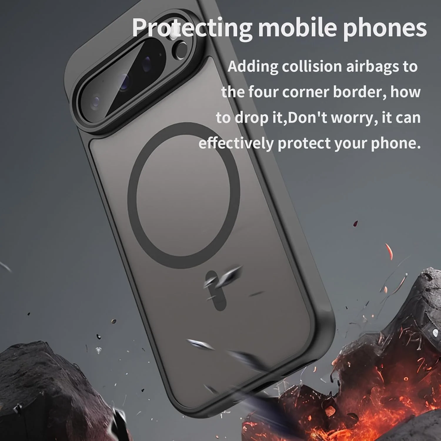 کاور مشکی رنگ Iling مناسب برای گوشی گوگل پیکسل 10 / گوگل پیکسل 10 پرو، سازگار با شارژ مغناطیسی، بسیار نازک، مات و نیمه شفاف، با بامپر سیلیکونی و TPU مقاوم در برابر ضربه کاور مشکی رنگ Iling مناسب برای گوشی گوگل پیکسل 10 / گوگل پیکسل 10 پرو، سازگار با شارژ مغناطیسی، بسیار نازک، مات و نیمه شفاف، با بامپر سیلیکونی و TPU مقاوم در برابر ضربه