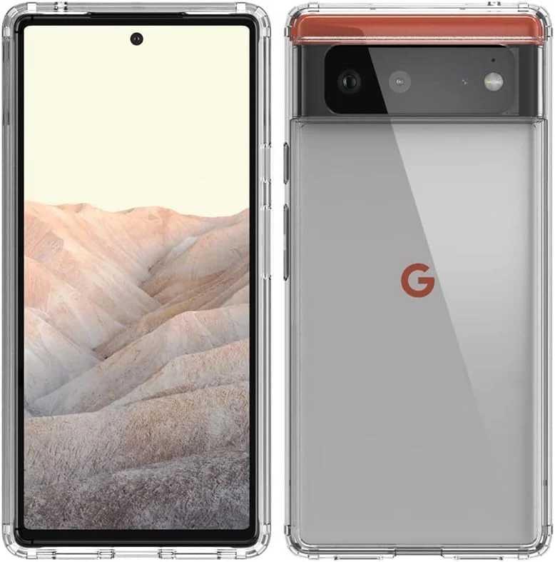 کاور محافظ سخت و شفاف با بامپر TPU باریک و ضد ضربه Kowauri برای Google Pixel 6 (2021) - سازگار با شارژ بیسیم - شفاف کاور محافظ سخت و شفاف با بامپر TPU باریک و ضد ضربه Kowauri برای Google Pixel 6 (2021) - سازگار با شارژ بیسیم - شفاف