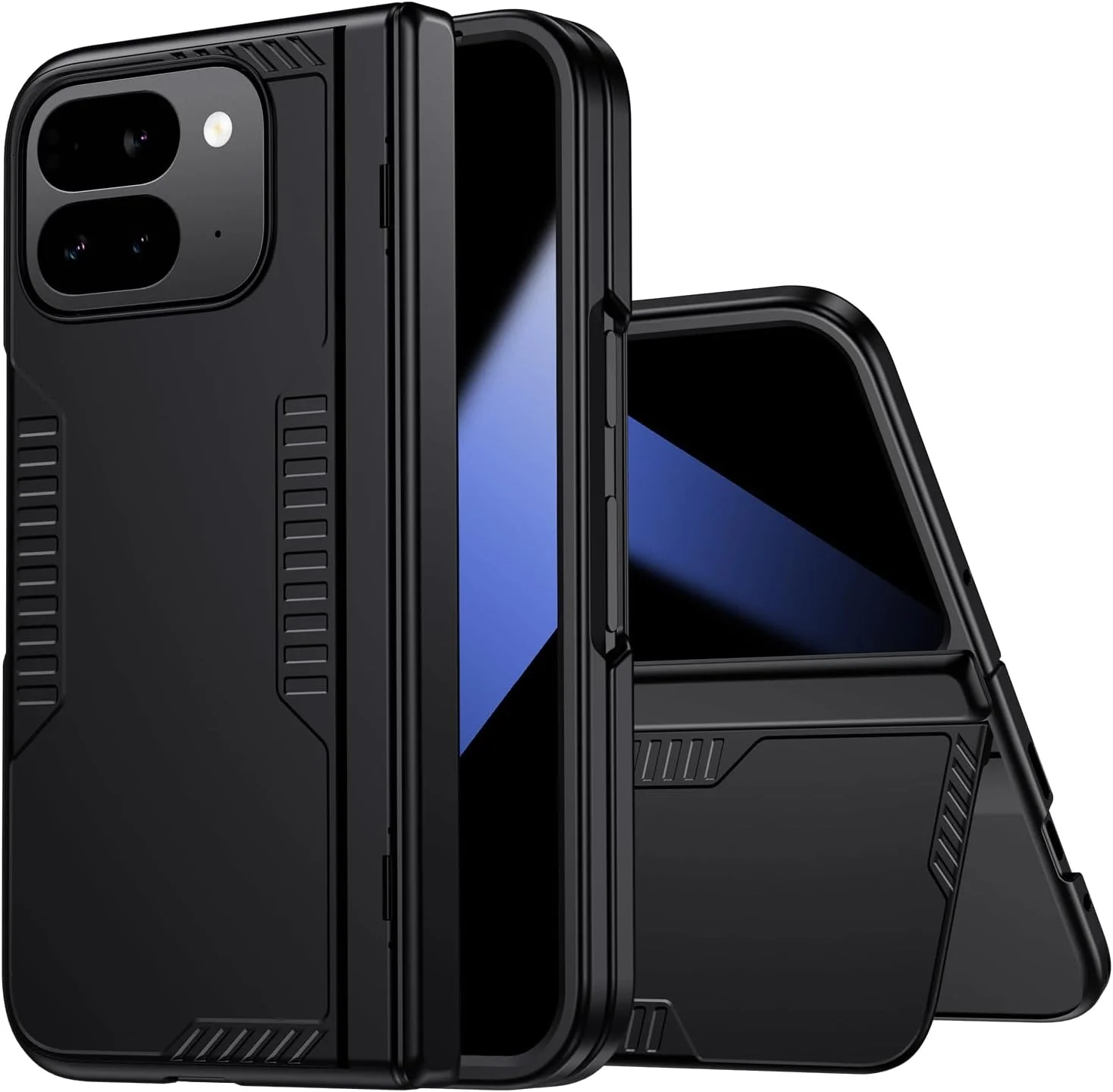 قاب گوشی تاشو گوگل پیکسل 9 پرو به همراه محافظ صفحه نمایش حریم خصوصی، دارای پایه داخلی، سازگار با شارژ بی سیم، قاب محافظ فوق العاده نازک برای قاب پیکسل 9 پرو، مشکی قاب گوشی تاشو گوگل پیکسل 9 پرو به همراه محافظ صفحه نمایش حریم خصوصی، دارای پایه داخلی، سازگار با شارژ بی سیم، قاب محافظ فوق العاده نازک برای قاب پیکسل 9 پرو، مشکی