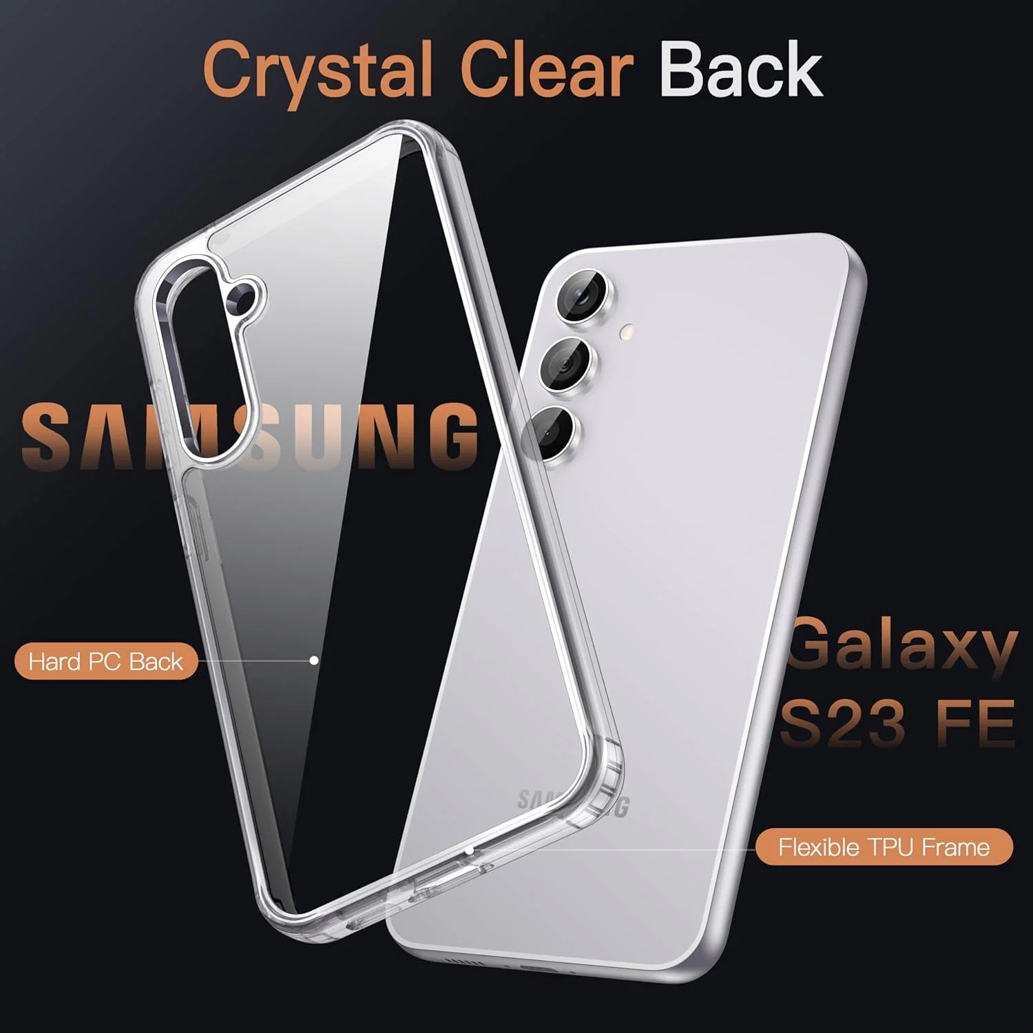 کاور محافظ گوشی JETech برای سامسونگ گلکسی S23 FE 6.4 اینچی، بامپر ضد ضربه با عدم تغییر رنگ، پشت PC سخت ضد خش (شفاف) کاور محافظ گوشی JETech برای سامسونگ گلکسی S23 FE 6.4 اینچی، بامپر ضد ضربه با عدم تغییر رنگ، پشت PC سخت ضد خش (شفاف)