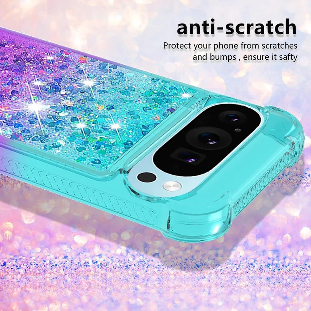 قاب اکلیلی برای گوگل پیکسل 10 پرو ایکس ال، قاب درخشان عشق اکلیلی شن روان دخترانه زنانه، پایه شفاف، قاب TPU نرم برای گوگل پیکسل 10 پرو ایکس ال. آبی بنفش YBJ قاب اکلیلی برای گوگل پیکسل 10 پرو ایکس ال، قاب درخشان عشق اکلیلی شن روان دخترانه زنانه، پایه شفاف، قاب TPU نرم برای گوگل پیکسل 10 پرو ایکس ال. آبی بنفش YBJ