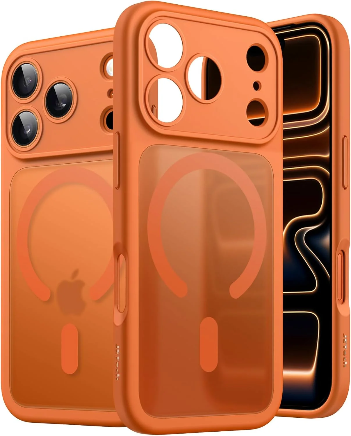 کاور آهنربایی JETech برای آیفون ۱۷ پرو ۶.۳ اینچی سازگار با MagSafe، محافظت کامل لنز دوربین، پشت مات نیمه شفاف باریک و مقاوم در برابر ضربه (نارنجی) کاور آهنربایی JETech برای آیفون ۱۷ پرو ۶.۳ اینچی سازگار با MagSafe، محافظت کامل لنز دوربین، پشت مات نیمه شفاف باریک و مقاوم در برابر ضربه (نارنجی)