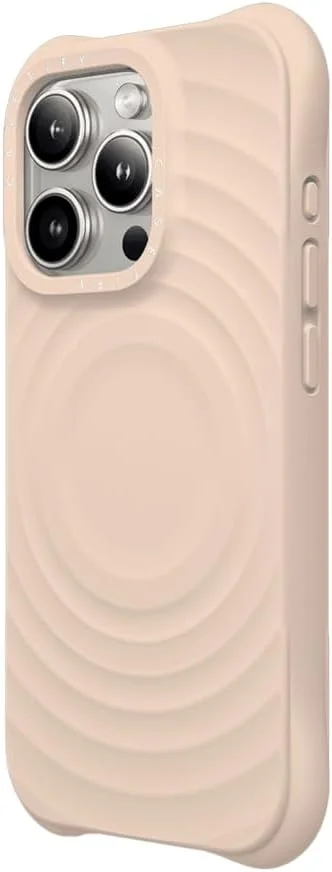 کاور گوشی آیفون 15 پرو مکس CASETiFY مدل Ripple [تست شده در برابر سقوط از ارتفاع 2 برابر استاندارد نظامی / بافت موجی / سازگار با MagSafe] - جو دوسر