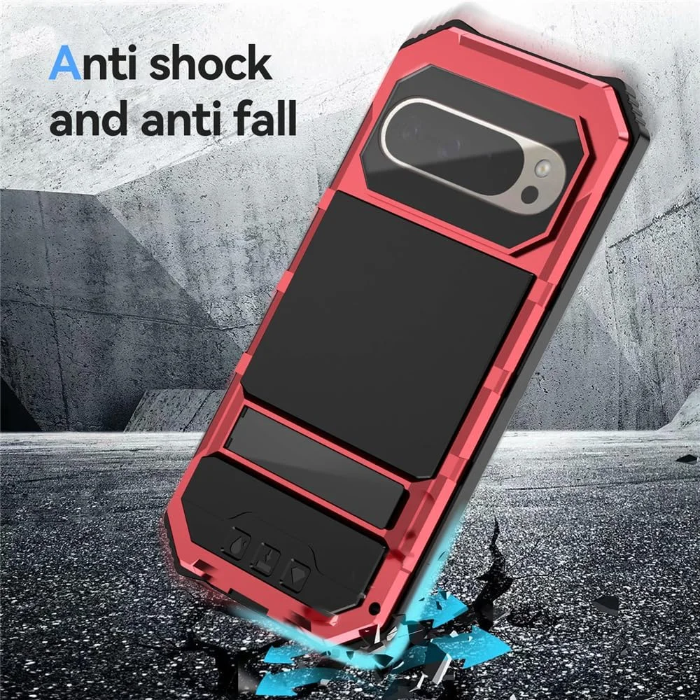 قاب محافظ فلزی سنگین Lunivop برای گوشی گوگل پیکسل 9 پرو ایکس ال، محافظ صفحه نمایش داخلی، محافظت کامل از بدنه، ضد گرد و غبار، مقاوم و بادوام 2024 - قرمز قاب محافظ فلزی سنگین Lunivop برای گوشی گوگل پیکسل 9 پرو ایکس ال، محافظ صفحه نمایش داخلی، محافظت کامل از بدنه، ضد گرد و غبار، مقاوم و بادوام 2024 - قرمز