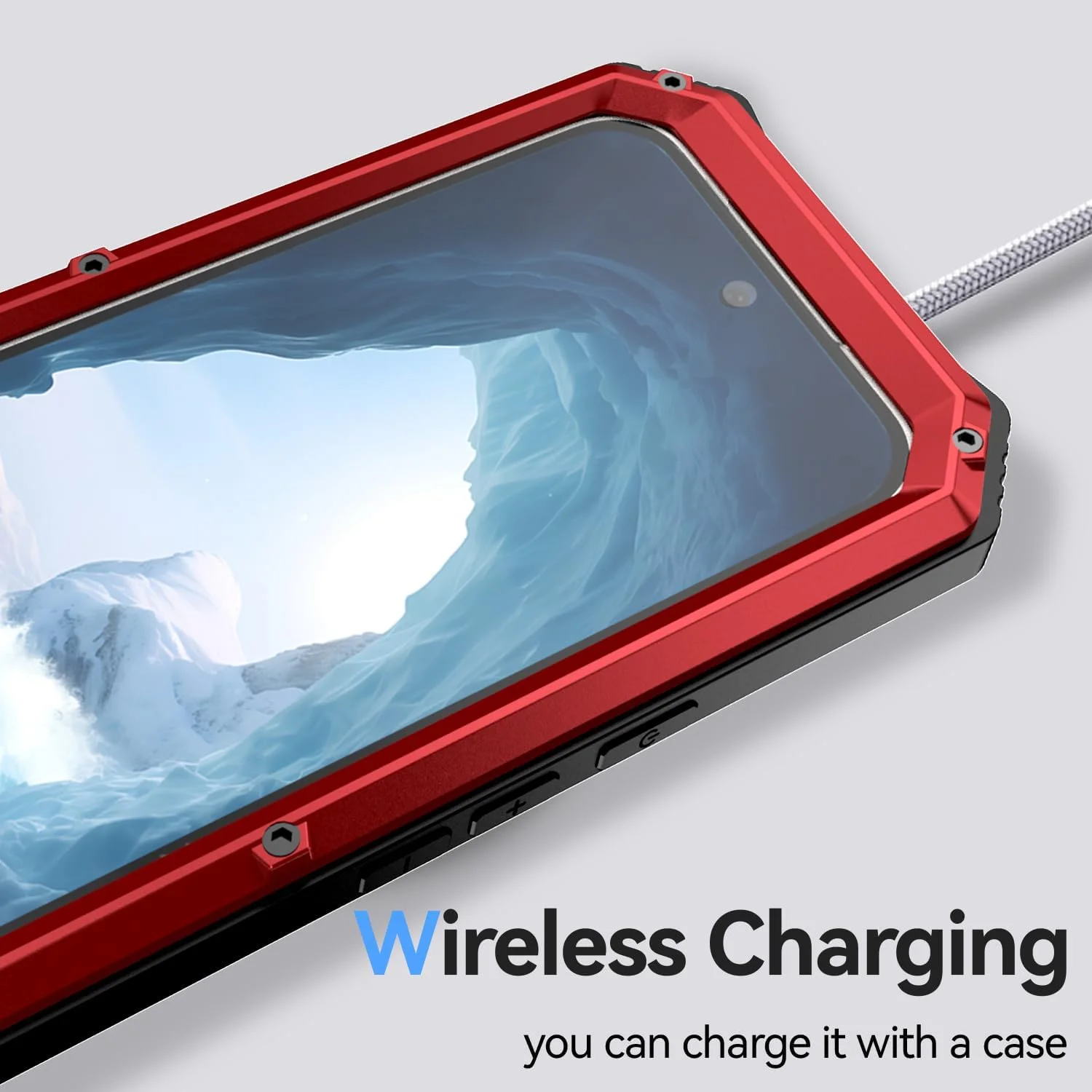 قاب محافظ فلزی سنگین Lunivop برای گوشی گوگل پیکسل 9 پرو ایکس ال، محافظ صفحه نمایش داخلی، محافظت کامل از بدنه، ضد گرد و غبار، مقاوم و بادوام 2024 - قرمز قاب محافظ فلزی سنگین Lunivop برای گوشی گوگل پیکسل 9 پرو ایکس ال، محافظ صفحه نمایش داخلی، محافظت کامل از بدنه، ضد گرد و غبار، مقاوم و بادوام 2024 - قرمز