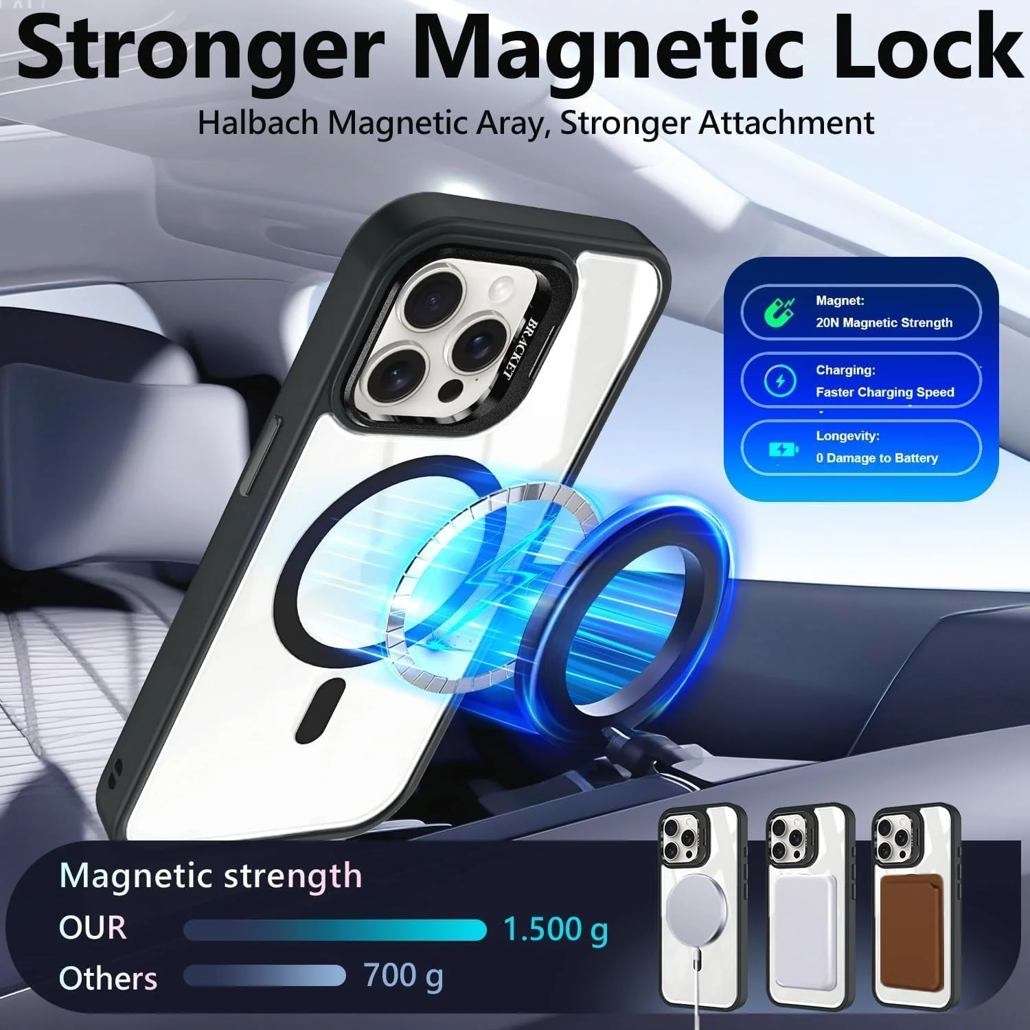 قاب گوشی فلزی نگهدارنده لنز. قاب محافظ شفاف مغناطیسی رینگی برای آیفون 16 پرو مکس، محافظت ضد ضربه با درجه نظامی سازگار با شارژ بی سیم مگسیف، مشکی قاب گوشی فلزی نگهدارنده لنز. قاب محافظ شفاف مغناطیسی رینگی برای آیفون 16 پرو مکس، محافظت ضد ضربه با درجه نظامی سازگار با شارژ بی سیم مگسیف، مشکی