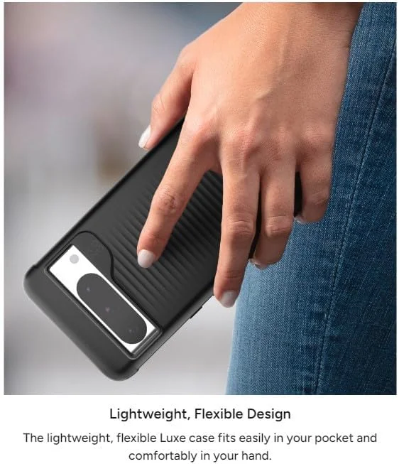 قاب محافظ گوشی گوگل پیکسل 8 پرو ZAGG Luxe – طراحی باریک و شیک با محافظت در برابر سقوط از ارتفاع 3 متری، ساخته شده از 100% مواد بازیافتی، سازگار با شارژ بیسیم، شفاف قاب محافظ گوشی گوگل پیکسل 8 پرو ZAGG Luxe – طراحی باریک و شیک با محافظت در برابر سقوط از ارتفاع 3 متری، ساخته شده از 100% مواد بازیافتی، سازگار با شارژ بیسیم، شفاف