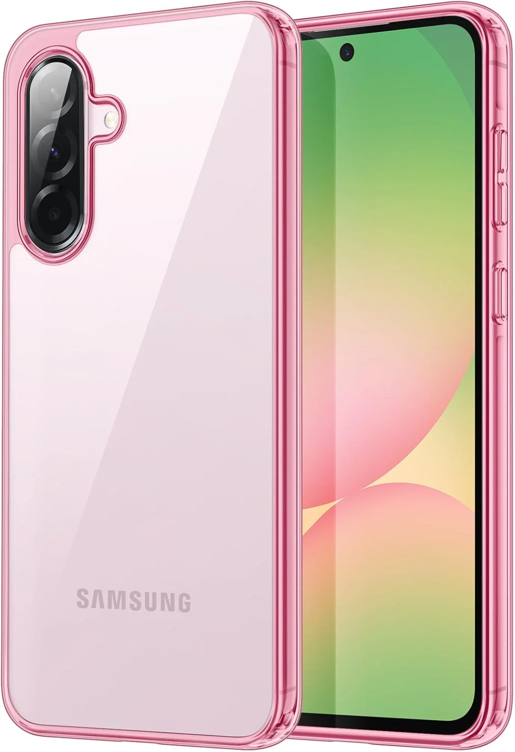 کاور محافظ گوشی سامسونگ گلکسی A56 5G جتک، بامپر ضد ضربه و ضد زردی، پشت سخت PC ضد خش (صورتی) کاور محافظ گوشی سامسونگ گلکسی A56 5G جتک، بامپر ضد ضربه و ضد زردی، پشت سخت PC ضد خش (صورتی)