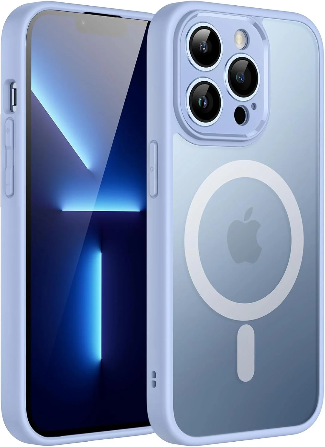 کاور آهنربایی JETech برای آیفون 13 پرو 6.1 اینچی، سازگار با MagSafe، پشت مات نیمه شفاف، محافظت کامل از لنز دوربین، کاور باریک و ضد ضربه (آبی آسمانی) کاور آهنربایی JETech برای آیفون 13 پرو 6.1 اینچی، سازگار با MagSafe، پشت مات نیمه شفاف، محافظت کامل از لنز دوربین، کاور باریک و ضد ضربه (آبی آسمانی)