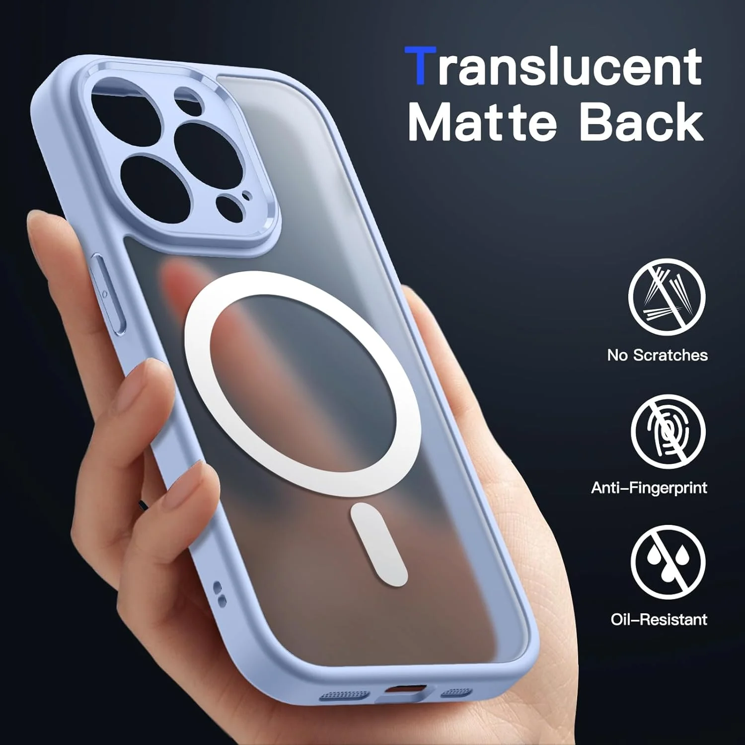 کاور آهنربایی JETech برای آیفون 13 پرو 6.1 اینچی، سازگار با MagSafe، پشت مات نیمه شفاف، محافظت کامل از لنز دوربین، کاور باریک و ضد ضربه (آبی آسمانی) کاور آهنربایی JETech برای آیفون 13 پرو 6.1 اینچی، سازگار با MagSafe، پشت مات نیمه شفاف، محافظت کامل از لنز دوربین، کاور باریک و ضد ضربه (آبی آسمانی)