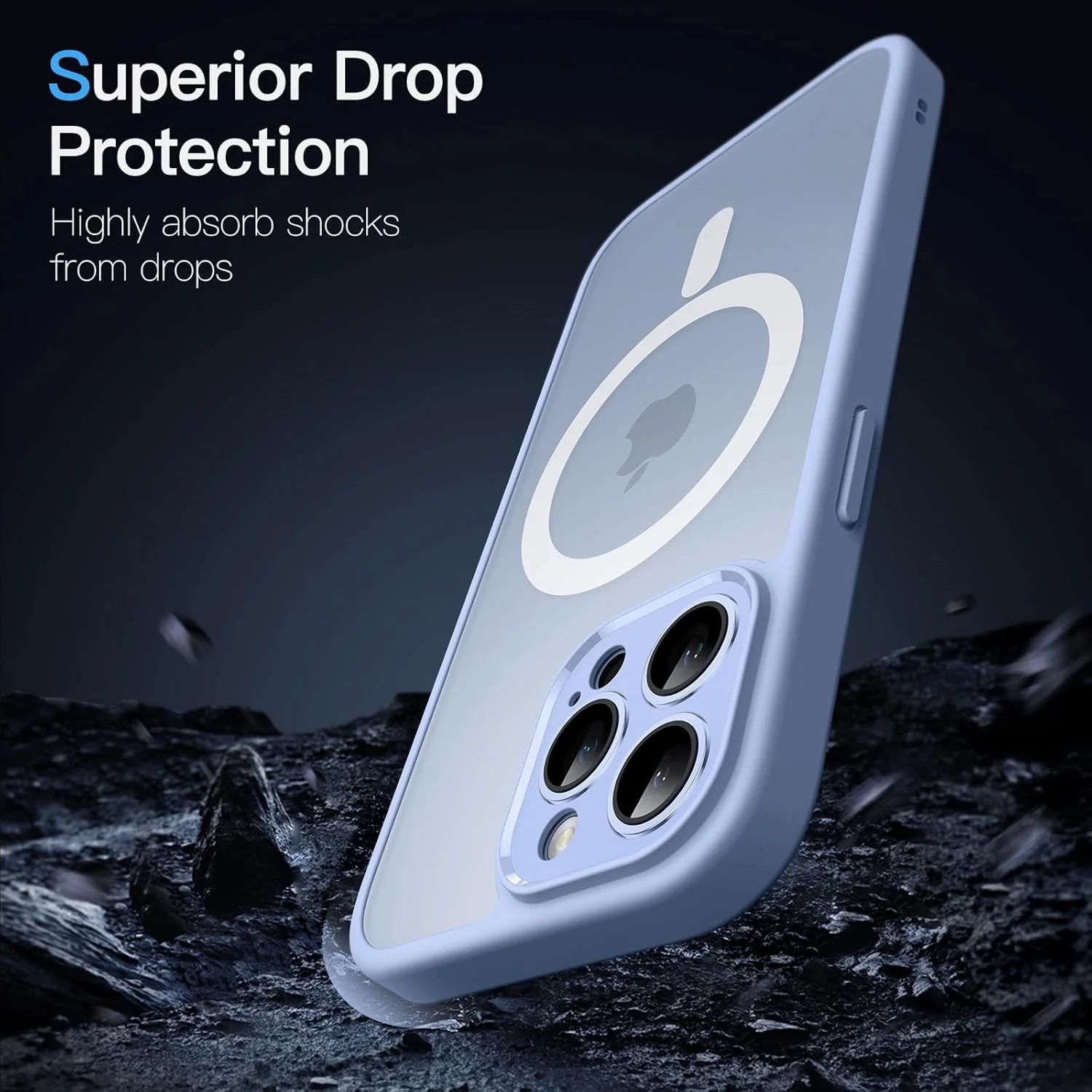 کاور آهنربایی JETech برای آیفون 13 پرو 6.1 اینچی، سازگار با MagSafe، پشت مات نیمه شفاف، محافظت کامل از لنز دوربین، کاور باریک و ضد ضربه (آبی آسمانی) کاور آهنربایی JETech برای آیفون 13 پرو 6.1 اینچی، سازگار با MagSafe، پشت مات نیمه شفاف، محافظت کامل از لنز دوربین، کاور باریک و ضد ضربه (آبی آسمانی)