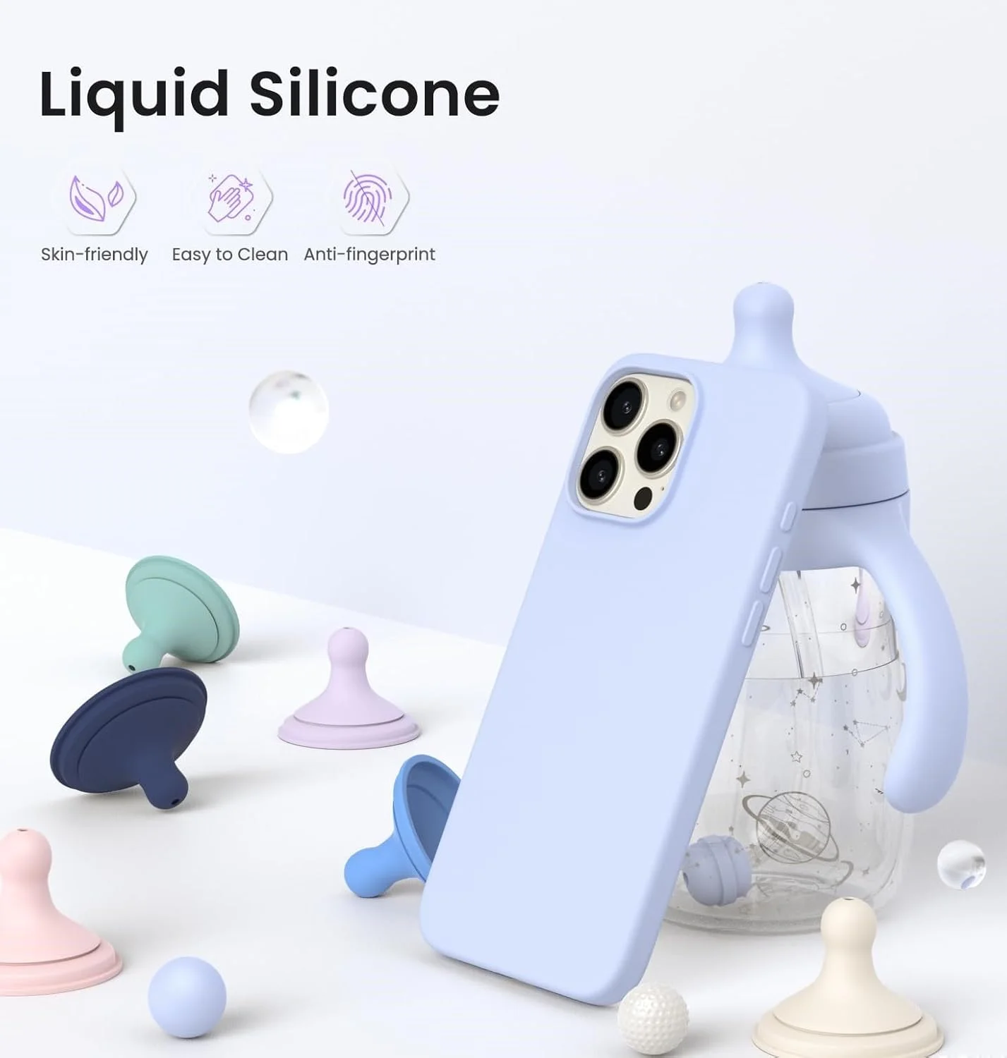 قاب محافظ سیلیکونی نرم آیفون 16 پرو 6.3 اینچی، کاور محافظ ضد ضربه با لایه داخلی میکروفایبر برای آیفون 16 پرو (آبی آسمانی، آیفون 16 پرو 6.3 اینچ) قاب محافظ سیلیکونی نرم آیفون 16 پرو 6.3 اینچی، کاور محافظ ضد ضربه با لایه داخلی میکروفایبر برای آیفون 16 پرو (آبی آسمانی، آیفون 16 پرو 6.3 اینچ)