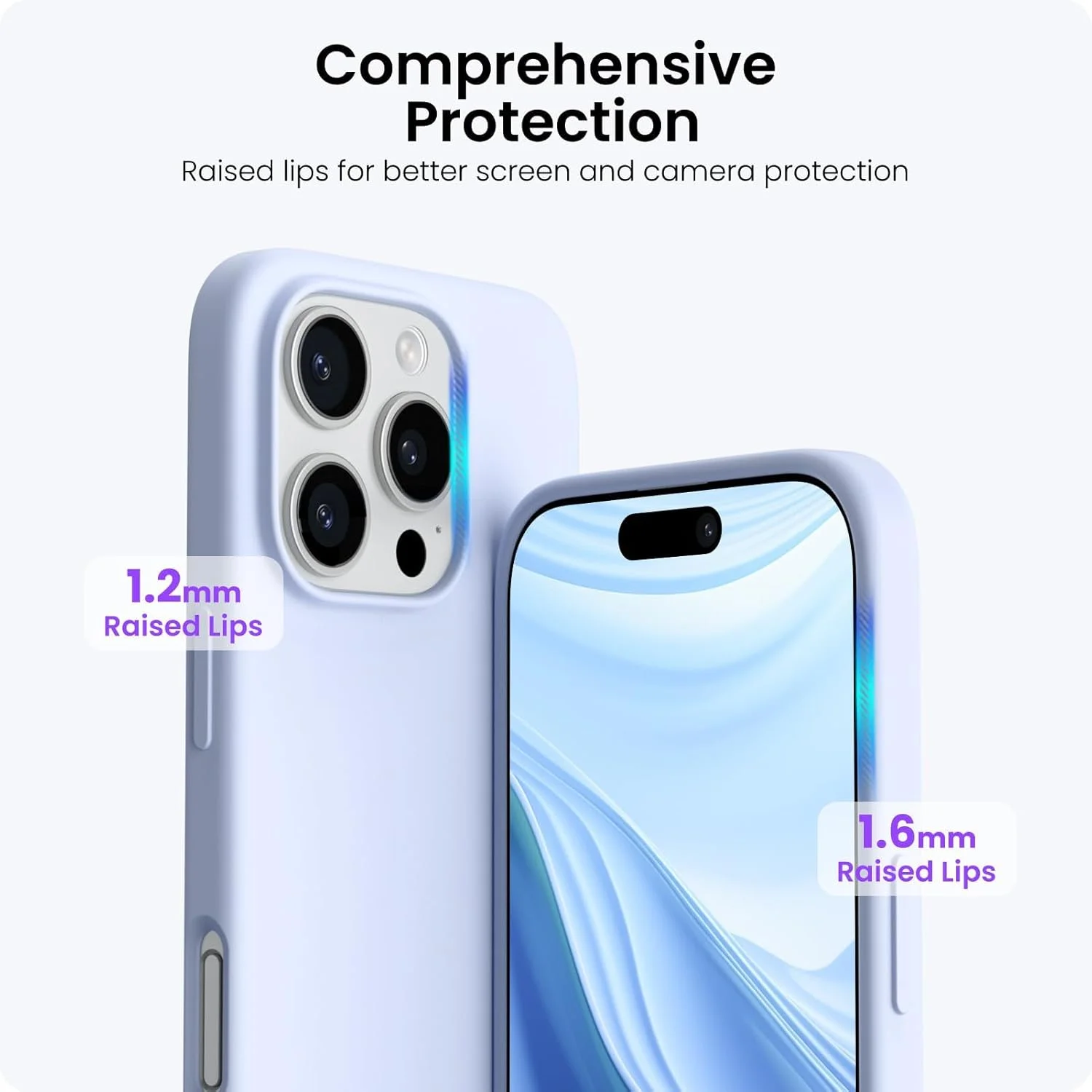 قاب محافظ سیلیکونی نرم آیفون 16 پرو 6.3 اینچی، کاور محافظ ضد ضربه با لایه داخلی میکروفایبر برای آیفون 16 پرو (آبی آسمانی، آیفون 16 پرو 6.3 اینچ) قاب محافظ سیلیکونی نرم آیفون 16 پرو 6.3 اینچی، کاور محافظ ضد ضربه با لایه داخلی میکروفایبر برای آیفون 16 پرو (آبی آسمانی، آیفون 16 پرو 6.3 اینچ)