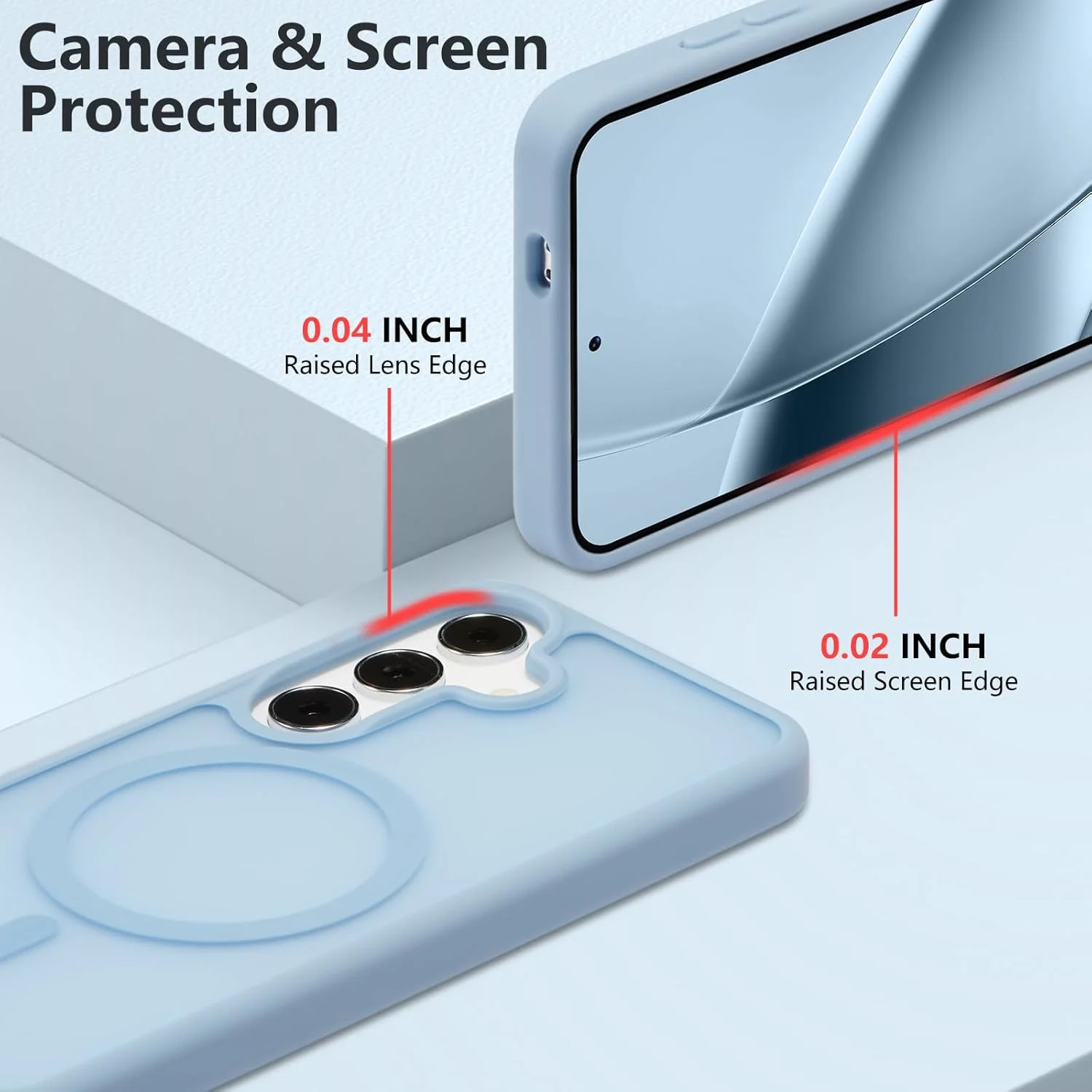 قاب محافظ سخت و باریک نیمه شفاف با آهنربای قوی برای گوشی سامسونگ گلکسی A15 مدل 4G/5G - آبی قاب محافظ سخت و باریک نیمه شفاف با آهنربای قوی برای گوشی سامسونگ گلکسی A15 مدل 4G/5G - آبی