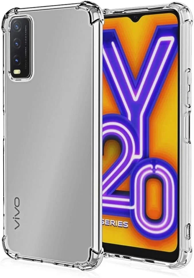 کاور محافظ جدید مناسب برای گوشی ویوو Y20، کاور بامپر، جنس سیلیکون TPU نرم و شفاف، ضد ضربه
