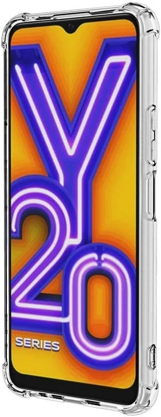 کاور محافظ جدید مناسب برای گوشی ویوو Y20، کاور بامپر، جنس سیلیکون TPU نرم و شفاف، ضد ضربه