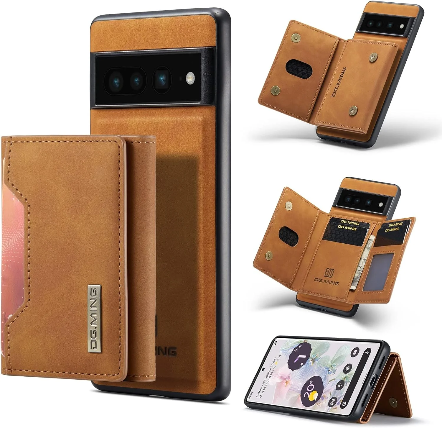 کیف پول مغناطیسی جداشدنی 2 در 1، قاب گوشی چرمی لوکس برای گوگل پیکسل 7 6 پرو 6A 5A 5G، جا کارتی با روکش نرم، کاور پشتی رترو (قهوه ای روشن، پیکسل 6) کیف پول مغناطیسی جداشدنی 2 در 1، قاب گوشی چرمی لوکس برای گوگل پیکسل 7 6 پرو 6A 5A 5G، جا کارتی با روکش نرم، کاور پشتی رترو (قهوه ای روشن، پیکسل 6)