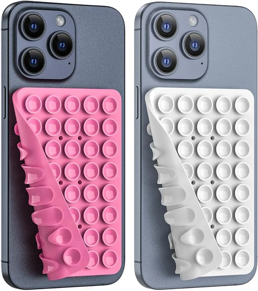 کاور سیلیکونی مکشی گوشی اوشیما 2 عددی، پایه نگهدارنده گوشی با مکش ضد لغزش، هولدر گوشی آینه و دوش بدون نیاز به دست برای ویدیوهای تیک تاک و سلفی (صورتی + سفید) کاور سیلیکونی مکشی گوشی اوشیما 2 عددی، پایه نگهدارنده گوشی با مکش ضد لغزش، هولدر گوشی آینه و دوش بدون نیاز به دست برای ویدیوهای تیک تاک و سلفی (صورتی + سفید)