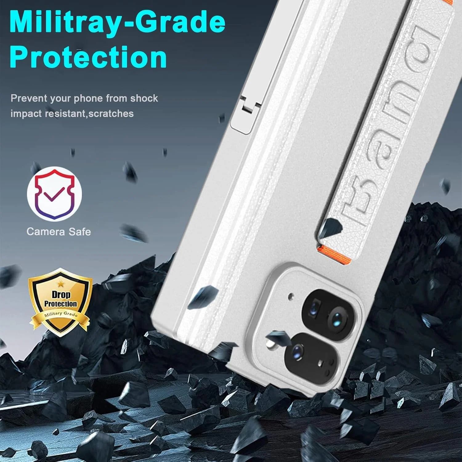 قاب محافظ گوشی گوگل پیکسل 9 پرو فولد به همراه محافظ صفحه نمایش، نقرهای، آهنربایی، مقاوم، محافظ کامل با پایه و بند برای پیکسل 9 پرو فولد قاب محافظ گوشی گوگل پیکسل 9 پرو فولد به همراه محافظ صفحه نمایش، نقرهای، آهنربایی، مقاوم، محافظ کامل با پایه و بند برای پیکسل 9 پرو فولد