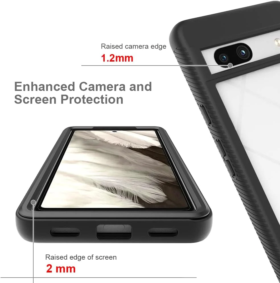 کاور محافظ گوشی Xinni برای گوگل پیکسل 7a، محافظت 360 درجه ضد ضربه با محافظ صفحه نمایش داخلی، روکش بیرونی مقاوم - آبی تیره کاور محافظ گوشی Xinni برای گوگل پیکسل 7a، محافظت 360 درجه ضد ضربه با محافظ صفحه نمایش داخلی، روکش بیرونی مقاوم - آبی تیره