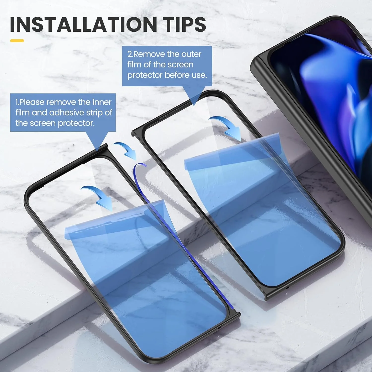 کاور محافظ تاشو گوشی گوگل پیکسل 9 پرو مدل Ruky با محافظ لولا، کاور تمام بدنه با پایه نگهدارنده و محافظ صفحه نمایش، چرم PU طرح فیبر کربن کاور محافظ تاشو گوشی گوگل پیکسل 9 پرو مدل Ruky با محافظ لولا، کاور تمام بدنه با پایه نگهدارنده و محافظ صفحه نمایش، چرم PU طرح فیبر کربن